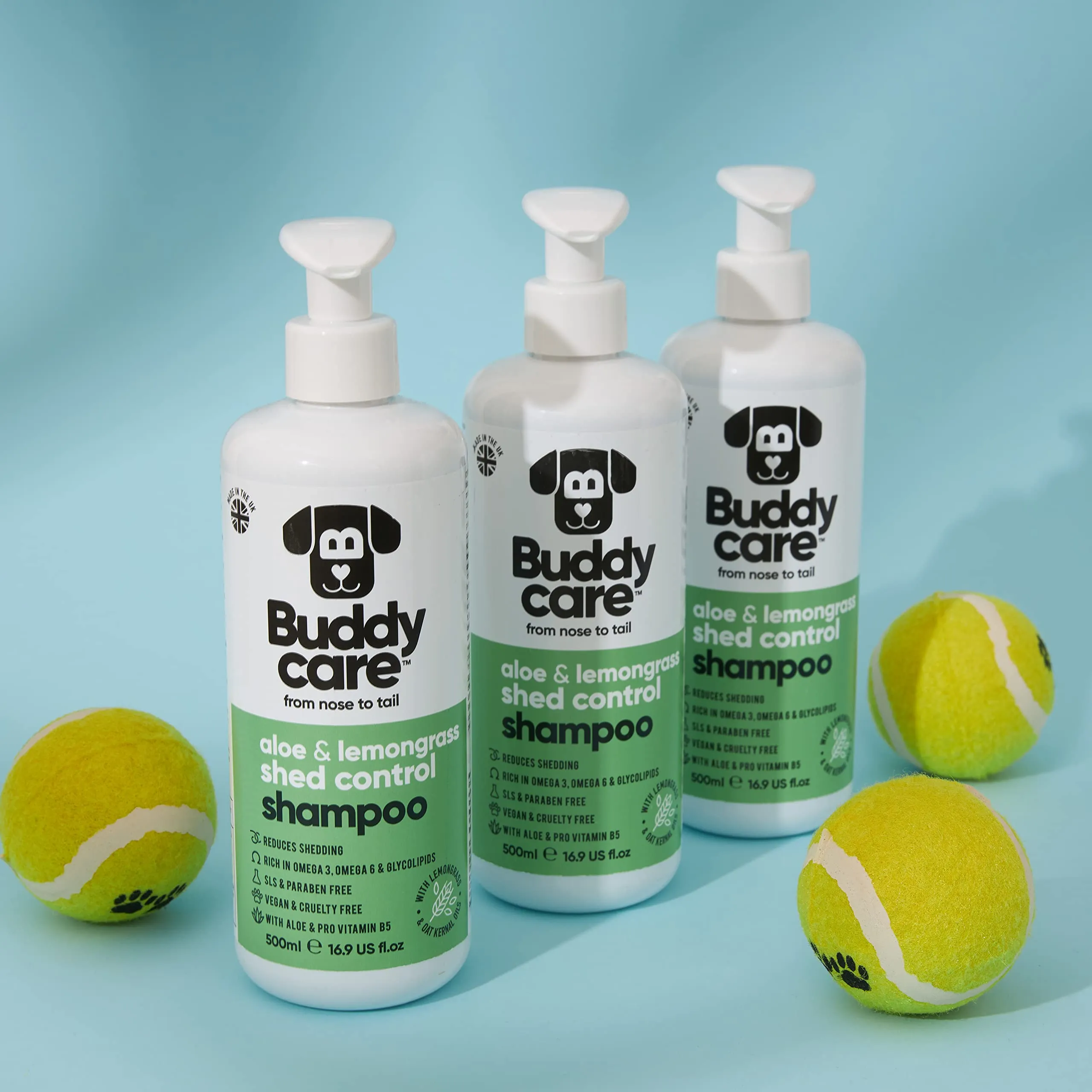Buddycare Shampoo per cani Shed Control con Aloe Vera, Citronella e Pro Vitamina B5, 500 ml - immagine 5