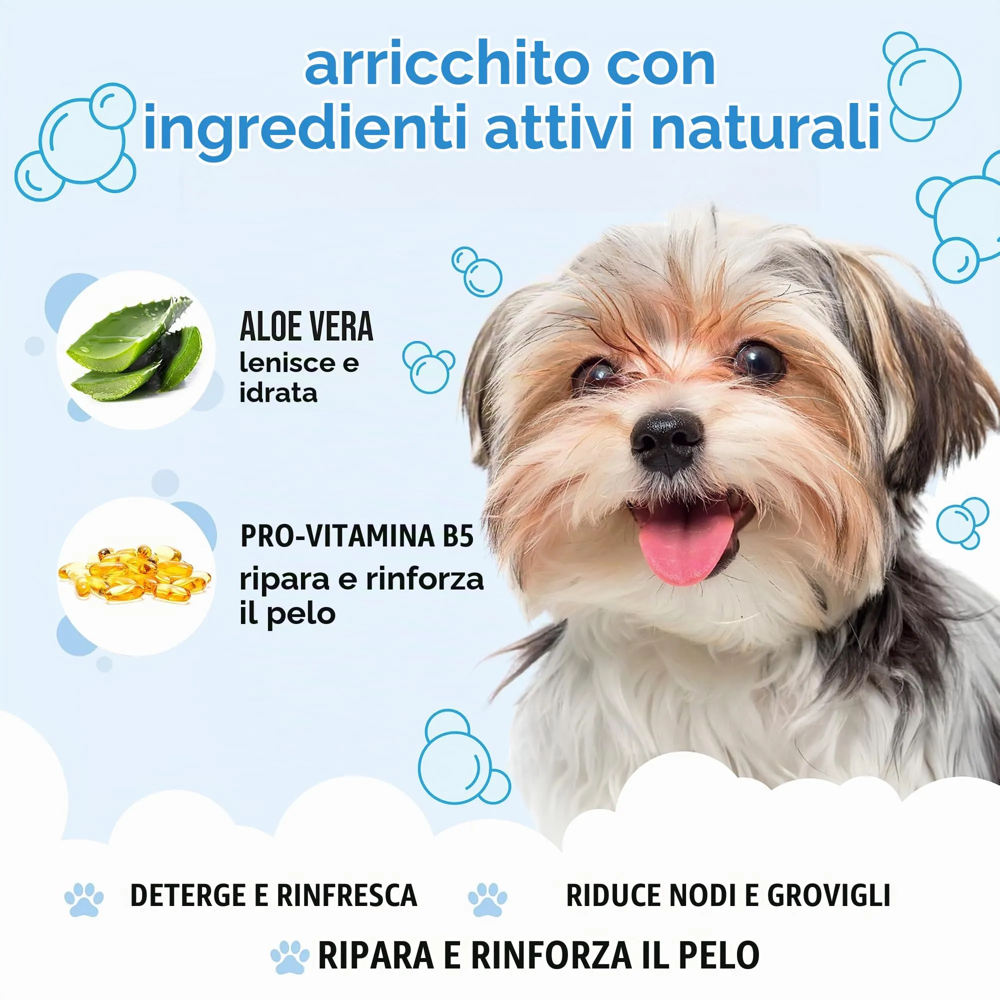 Buddycare Shampoo per cani Bubblegum con Aloe Vera e Pro Vitamina B5, 500 ml - immagine 3