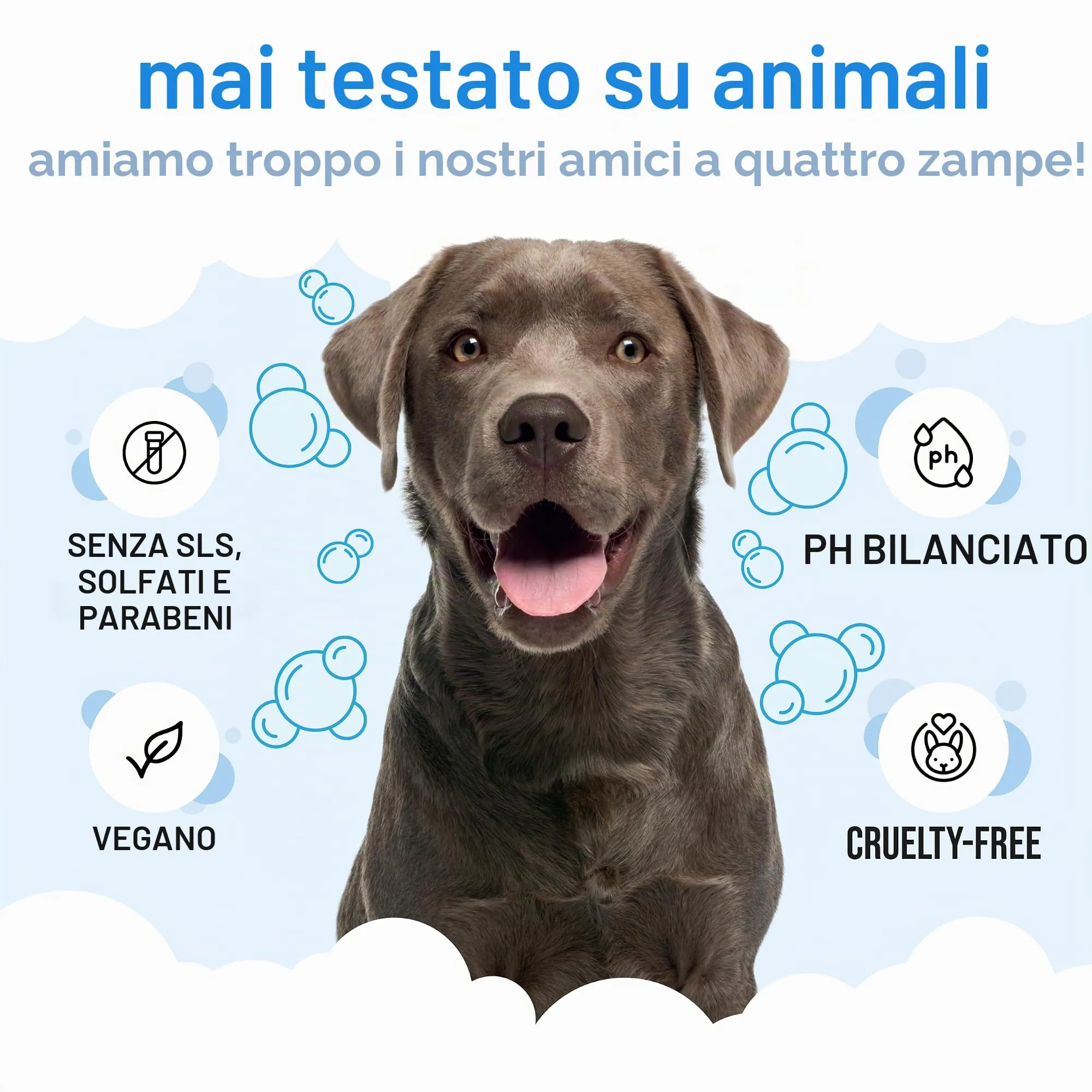 Buddycare Shampoo per cani Bubblegum con Aloe Vera e Pro Vitamina B5, 500 ml - immagine 5