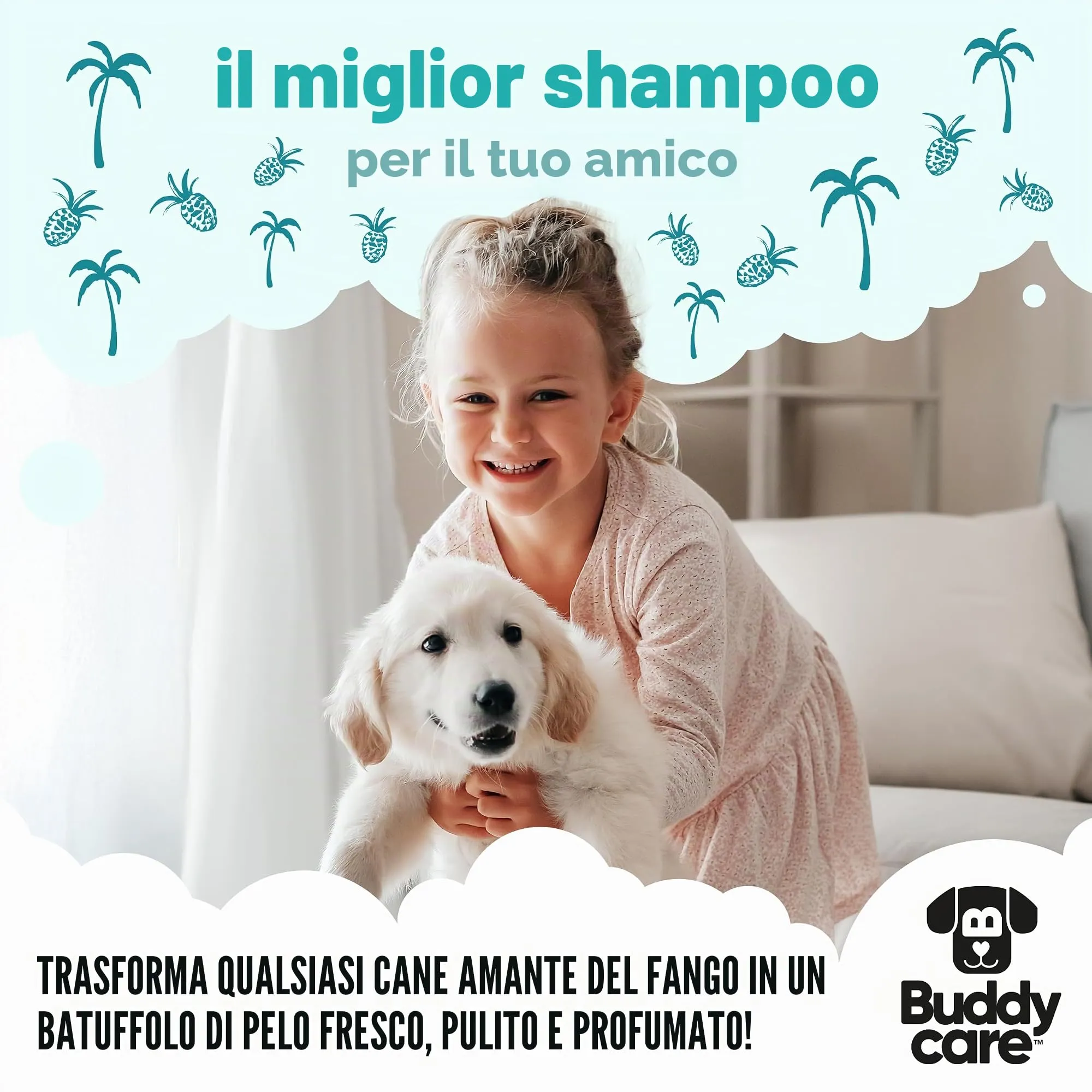 Buddycare Tropical Dog Shampoo with Aloe Vera and Pro Vitamin B5, 500 ml - immagine 7
