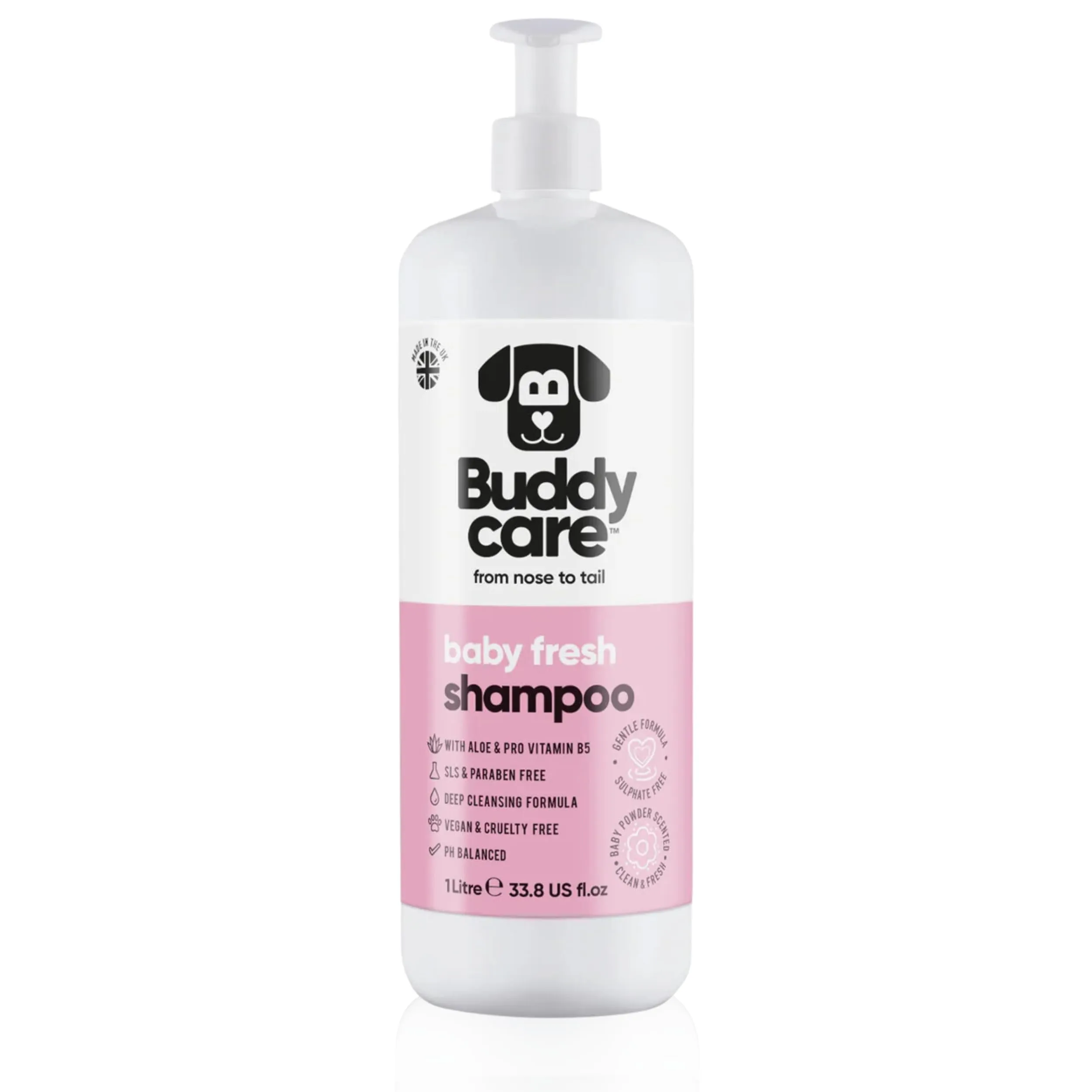 Buddycare Baby Fresh Shampoo per Cuccioli con Aloe Vera e Provitamina B5, 1 l - immagine 1