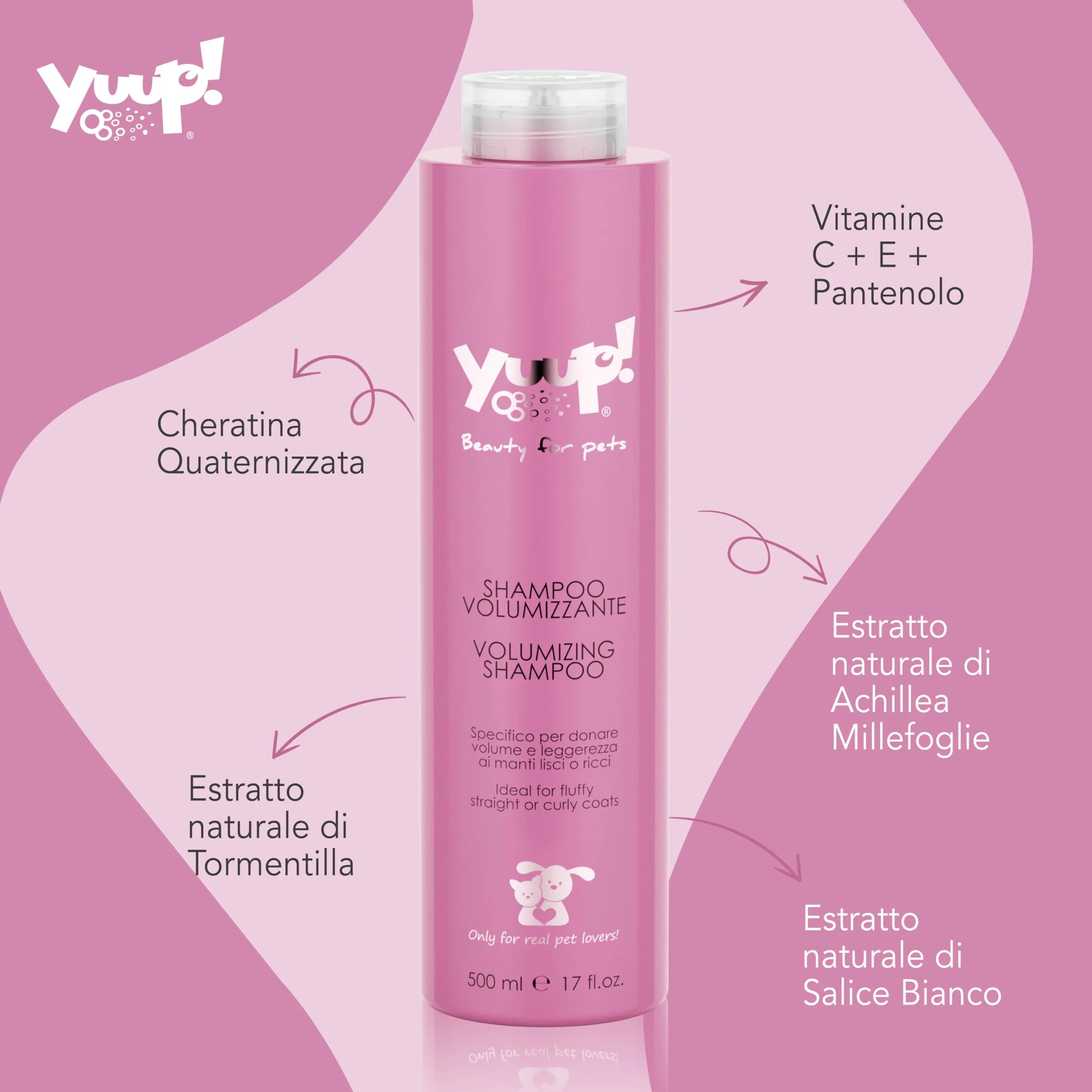 Yuup Shampoo Volumizzante per Cani e Gatti, 500 ml - immagine 2