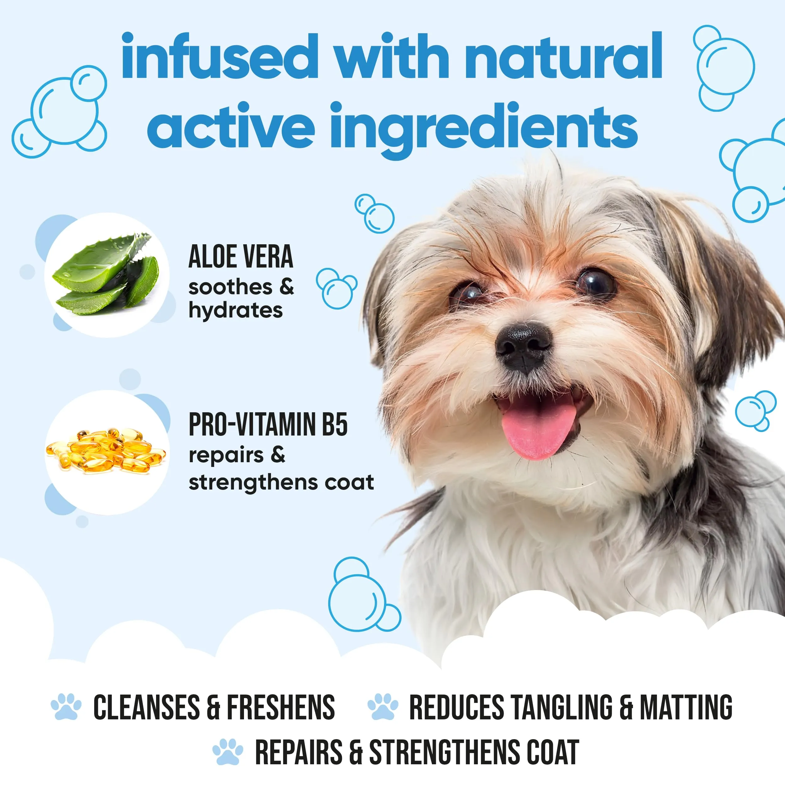Buddycare Shampoo per cani al Bubblegum con Aloe Vera e Pro Vitamina B5, 1000ml - immagine 3