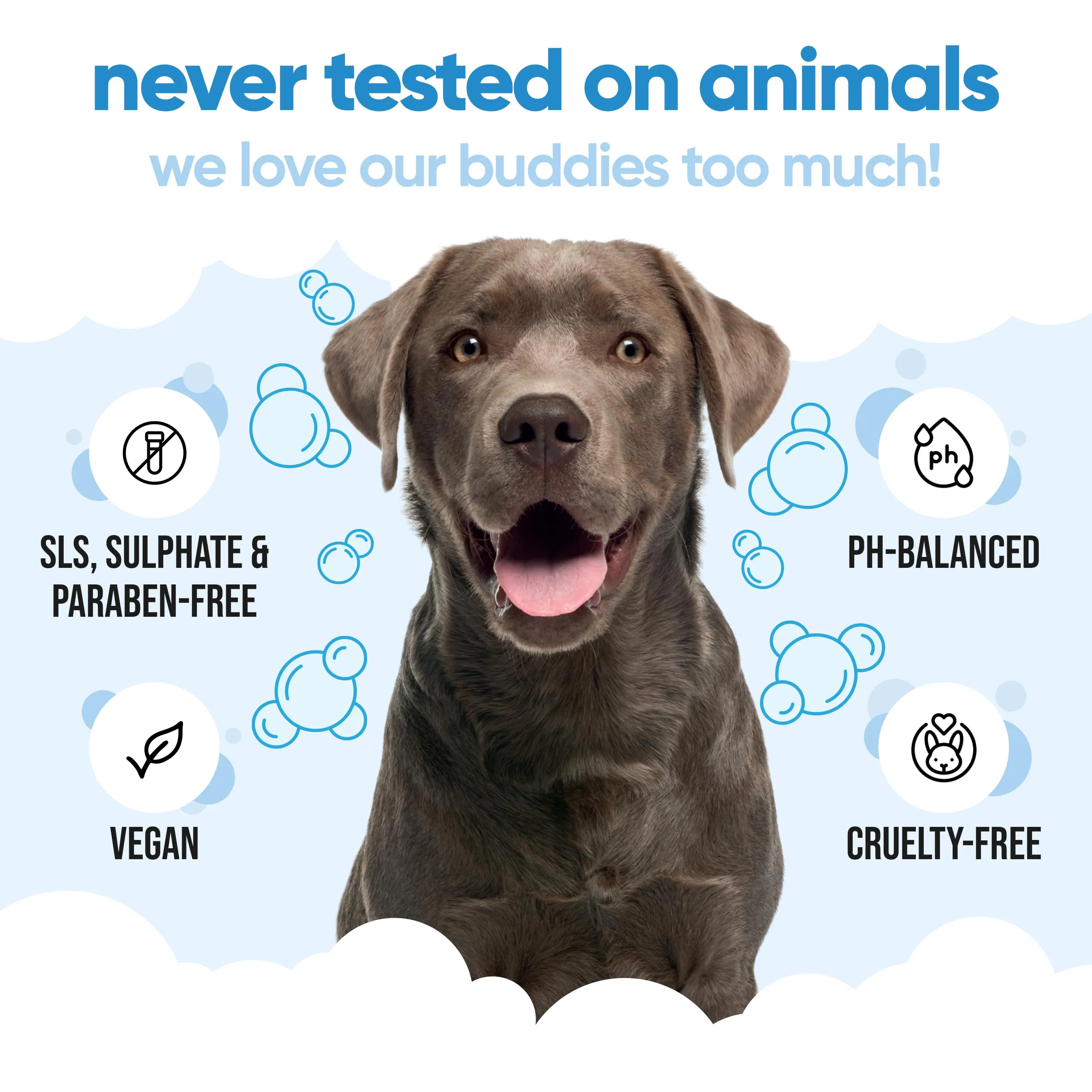Buddycare Shampoo per cani al Bubblegum con Aloe Vera e Pro Vitamina B5, 1000ml - immagine 5