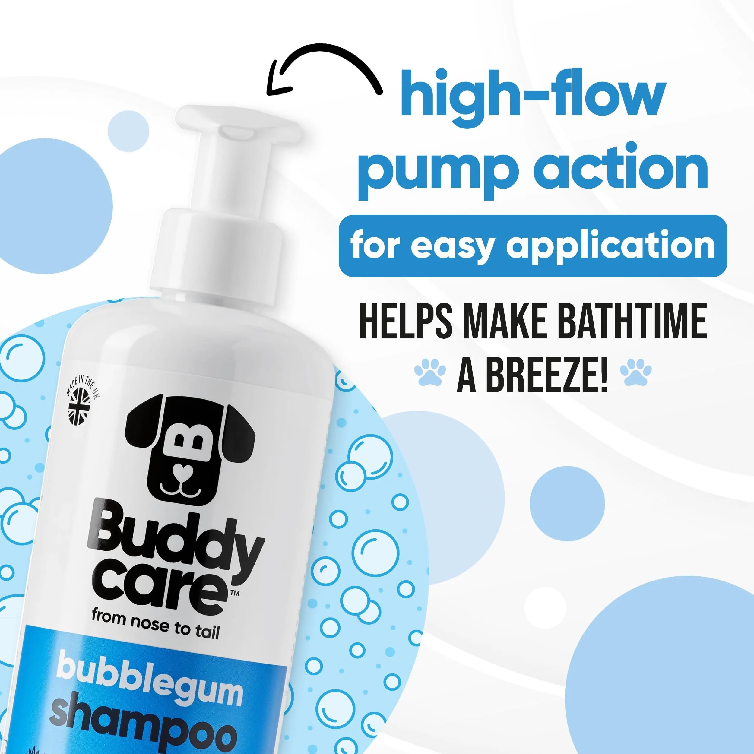 Buddycare Shampoo per cani al Bubblegum con Aloe Vera e Pro Vitamina B5, 1000ml - immagine 6