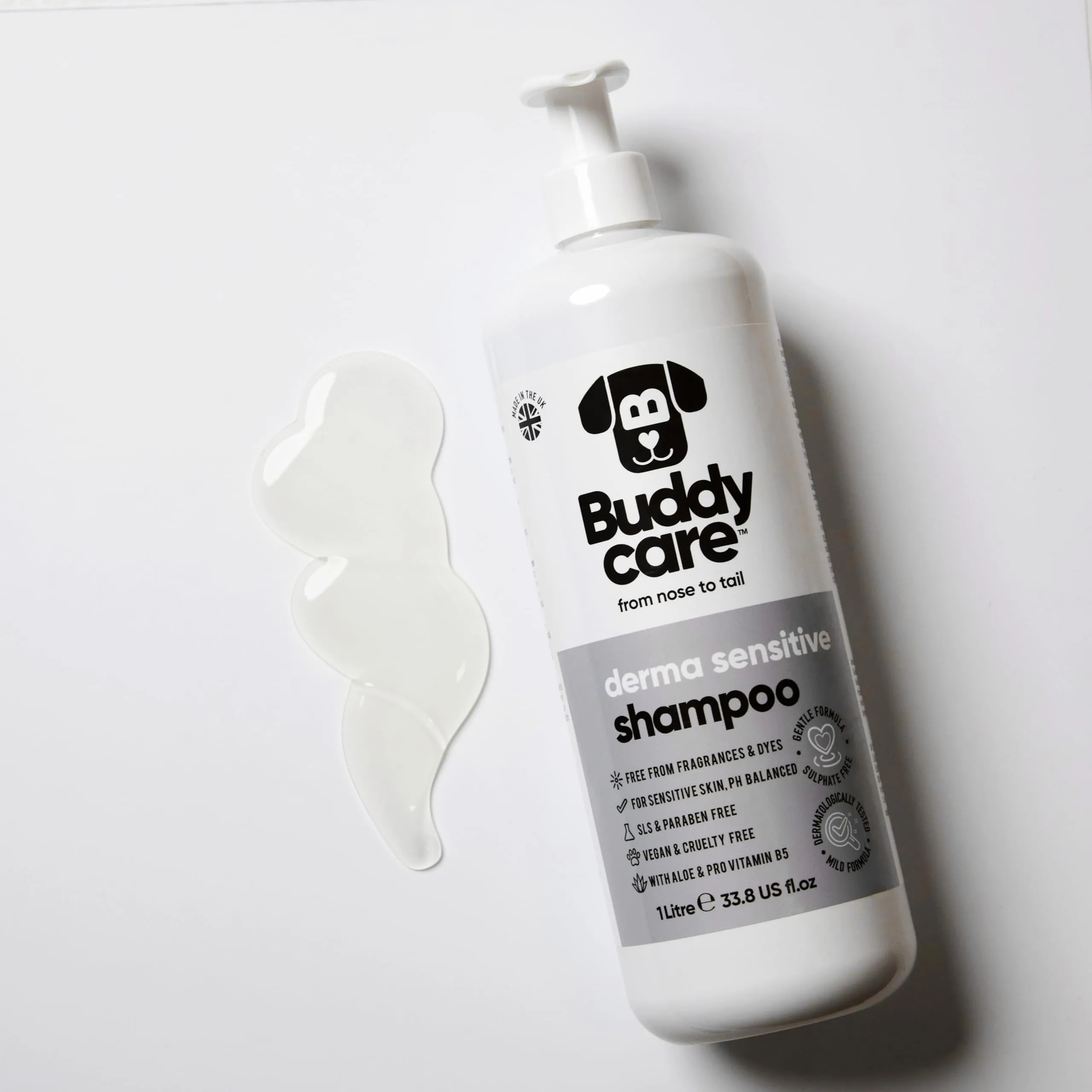 Buddycare Derma Sensitive Shampoo per cani pelli sensibili con aloe vera e pro vitamina B5, 1L - immagine 4