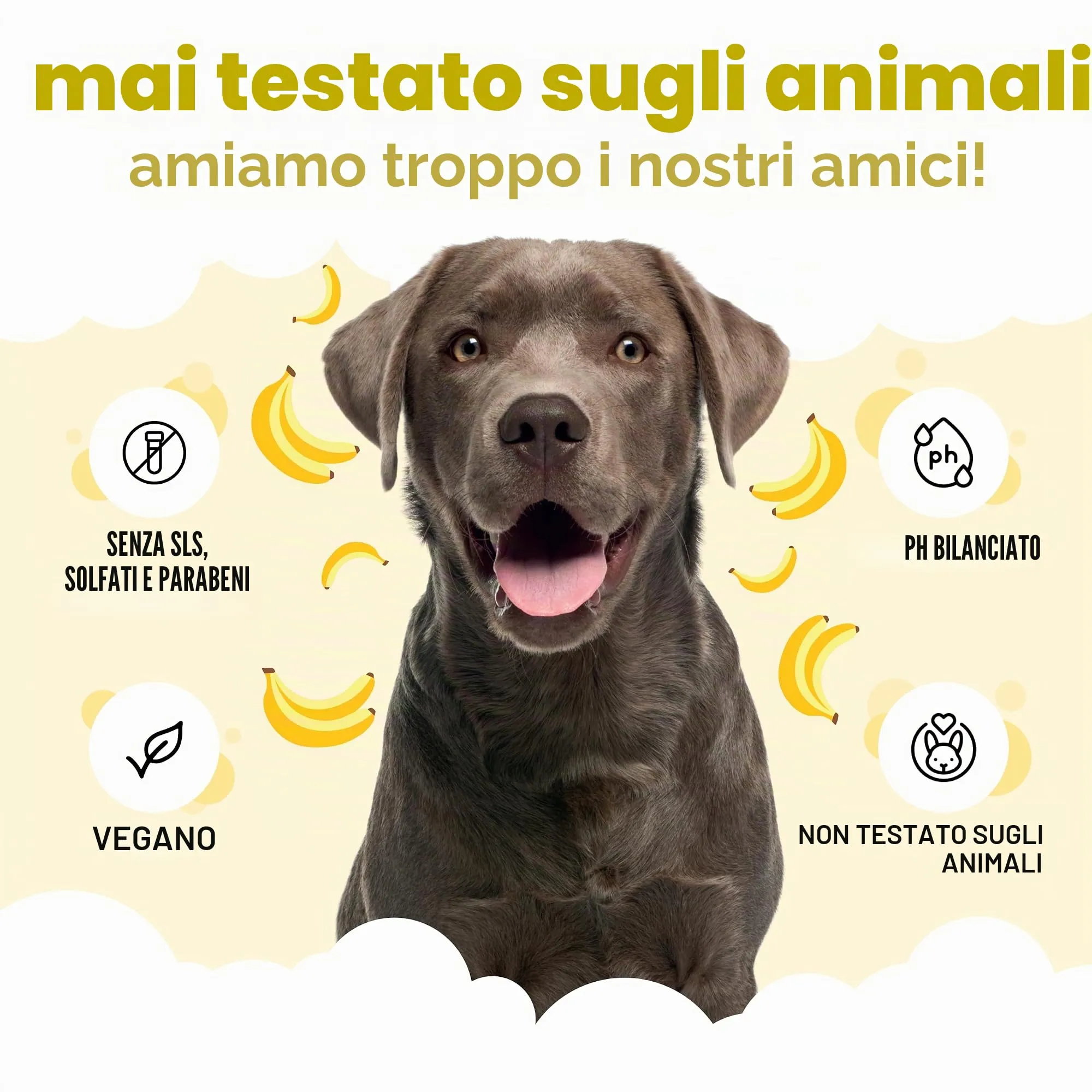 Buddycare Shampoo per Cani alla Banana con Aloe Vera e Pro-Vitamina B5, 500 ml - immagine 5
