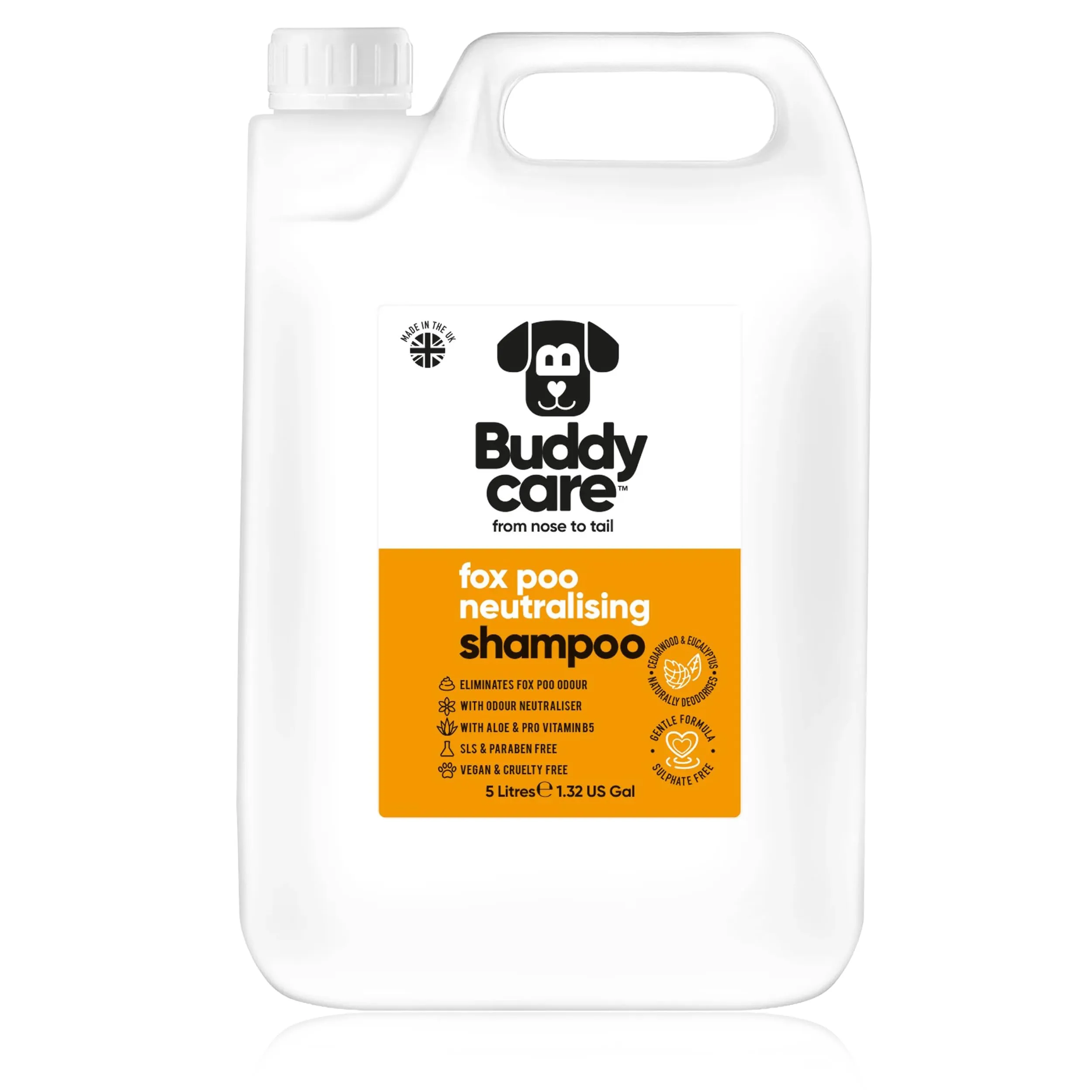 Buddycare Fox Poo Shampoo per cani, 5L - immagine 1