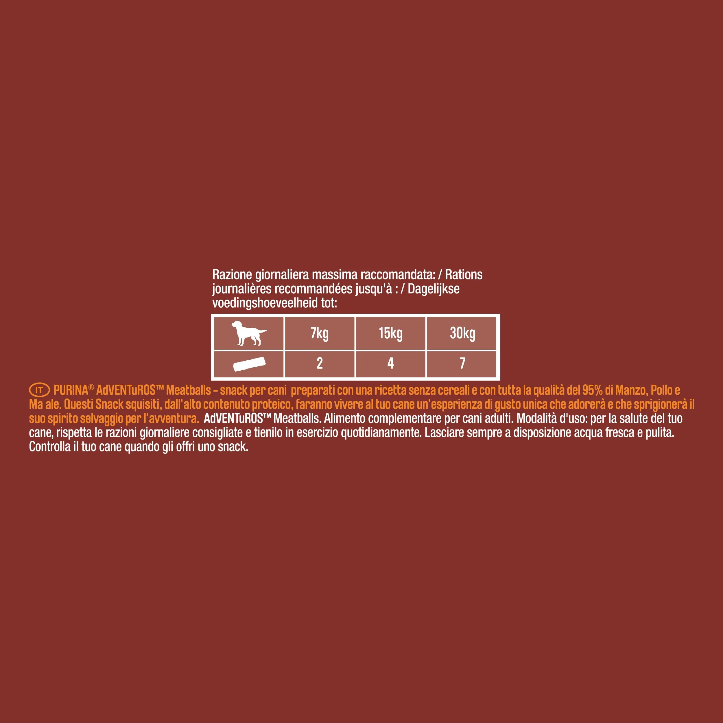 Purina Adventuros High Meat Meatballs Manzo, 8 Confezioni da 70g - immagine 5