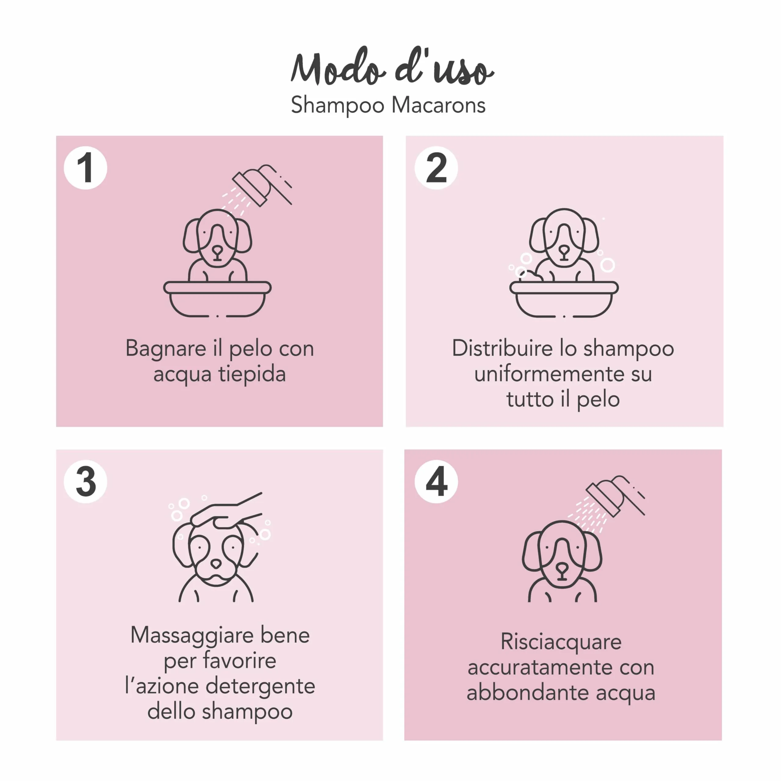 Yuup Macarons Shampoo for Dogs and Cats, 250 ml - immagine 3