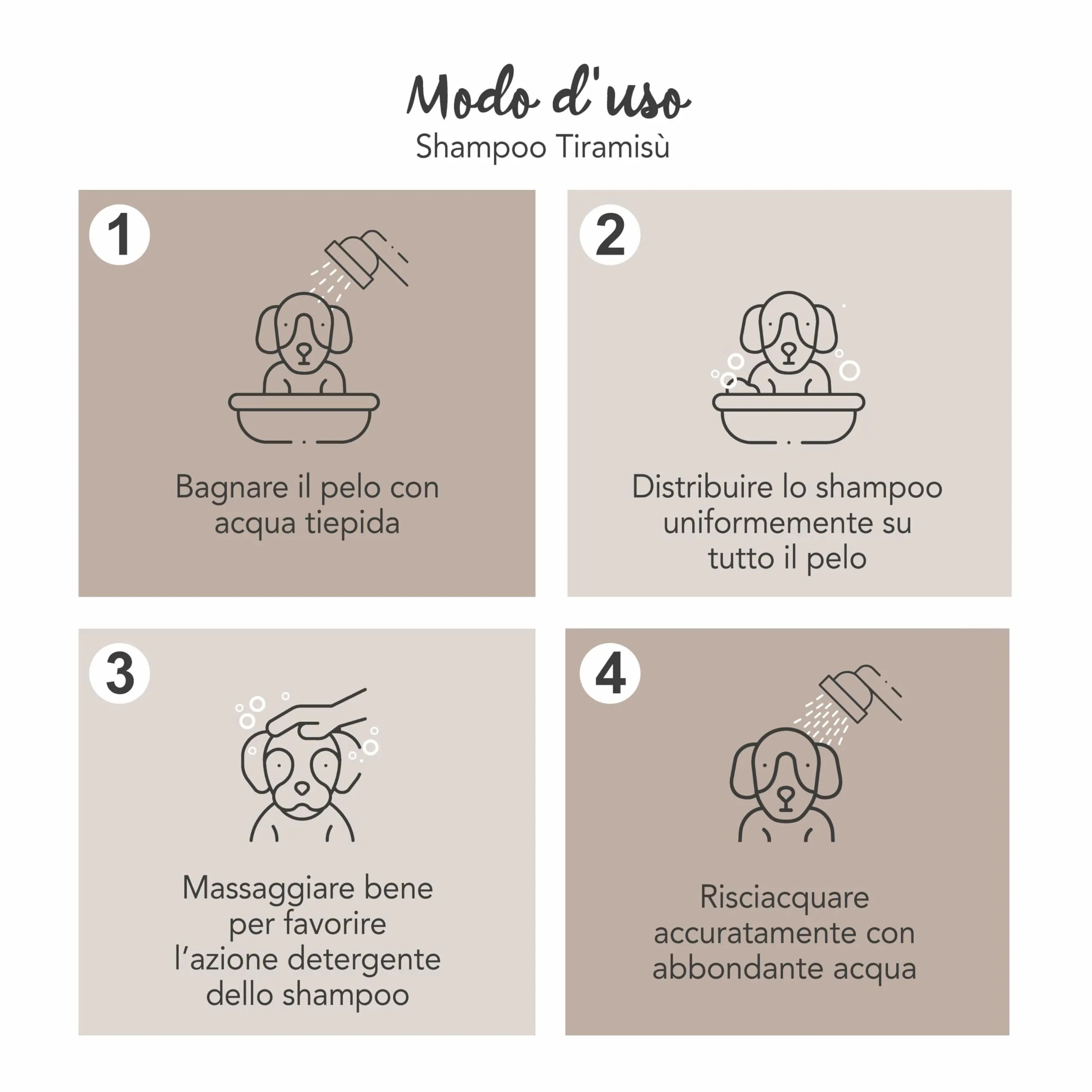 Yuup Tiramisù Shampoo for Dogs and Cats, 250 ml - immagine 3