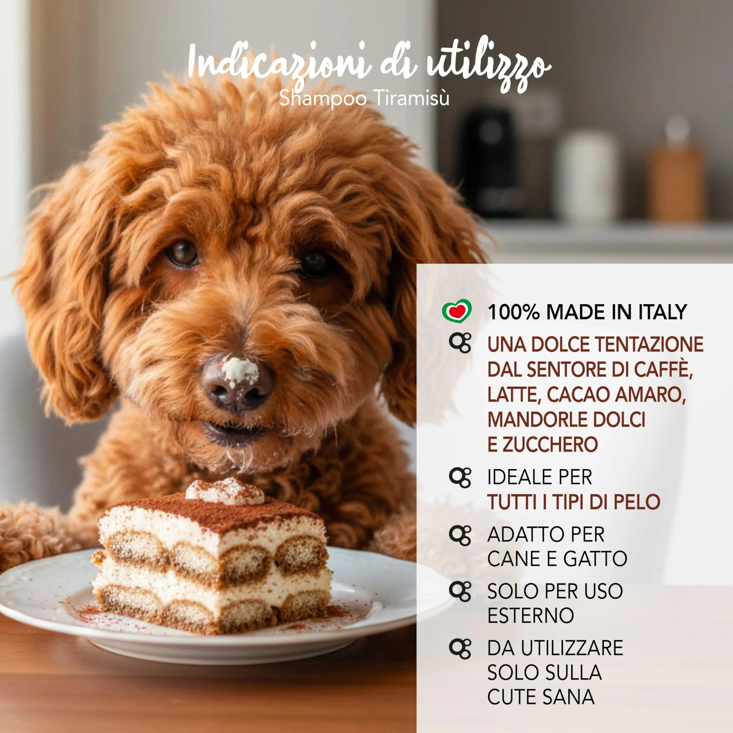 Yuup Tiramisù Shampoo for Dogs and Cats, 250 ml - immagine 4