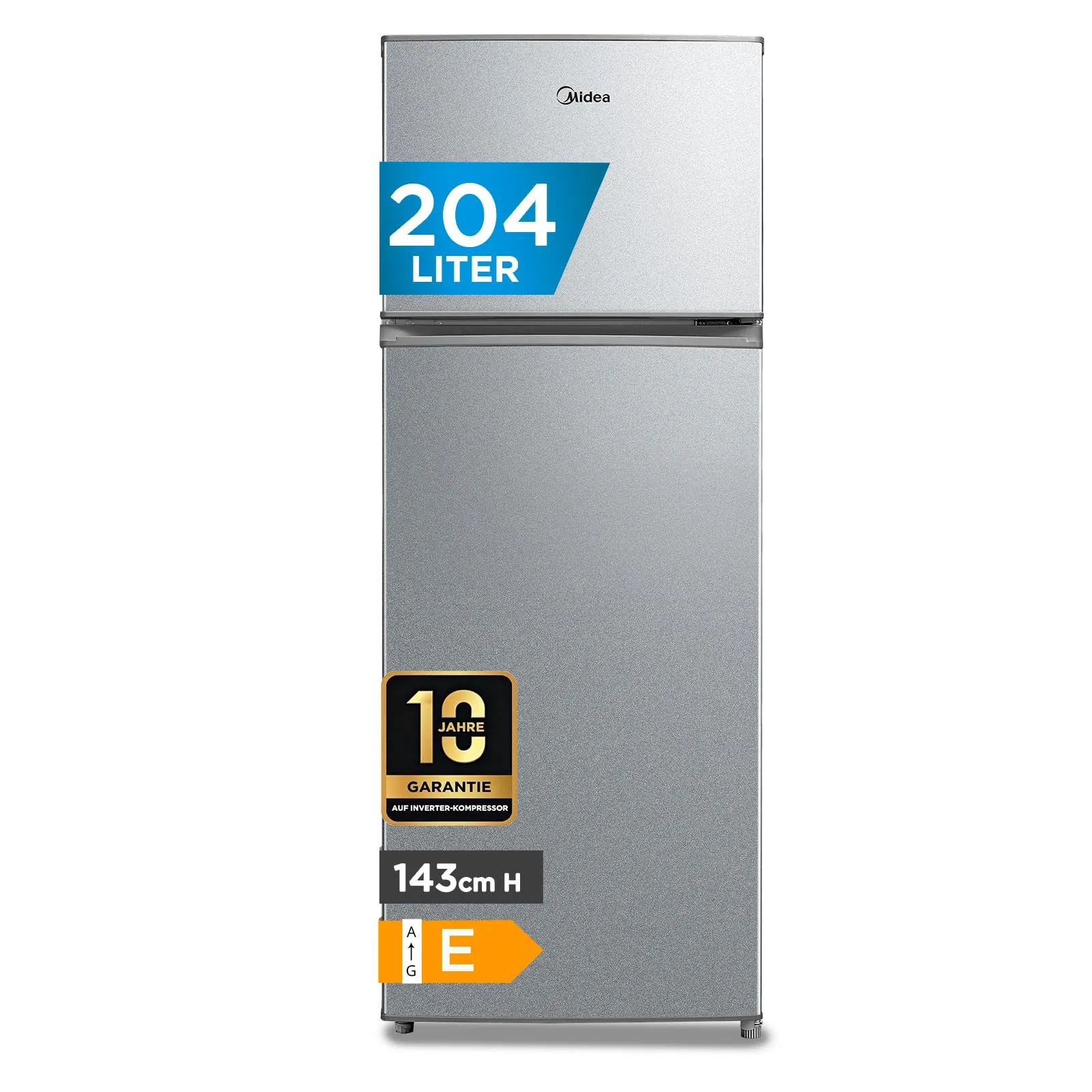 Midea Frigo Doppia Porta 204L Compressore Inverter MERT210FGE50 - immagine 1