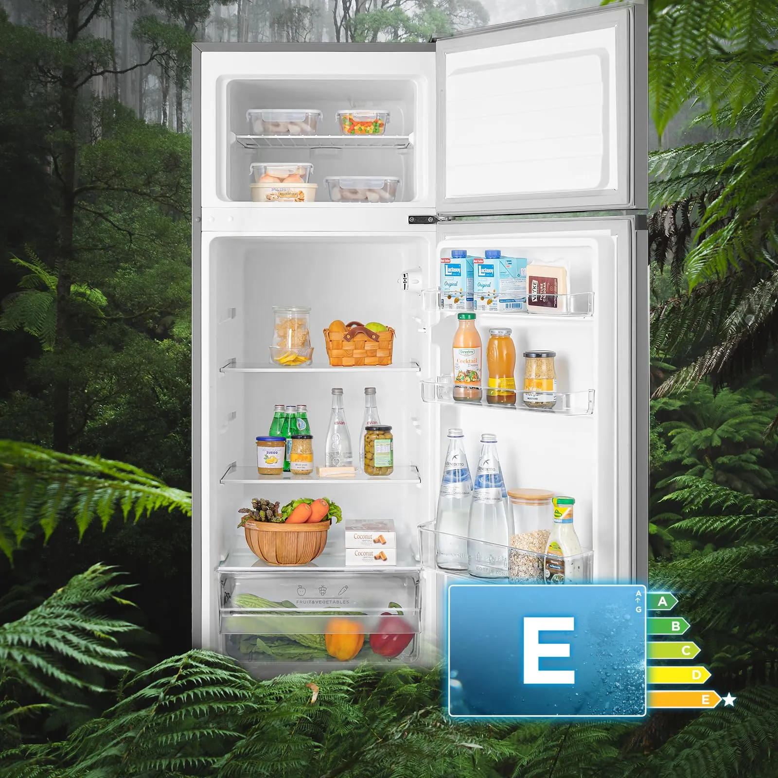 Midea Frigo Doppia Porta 204L Compressore Inverter MERT210FGE50 - immagine 4