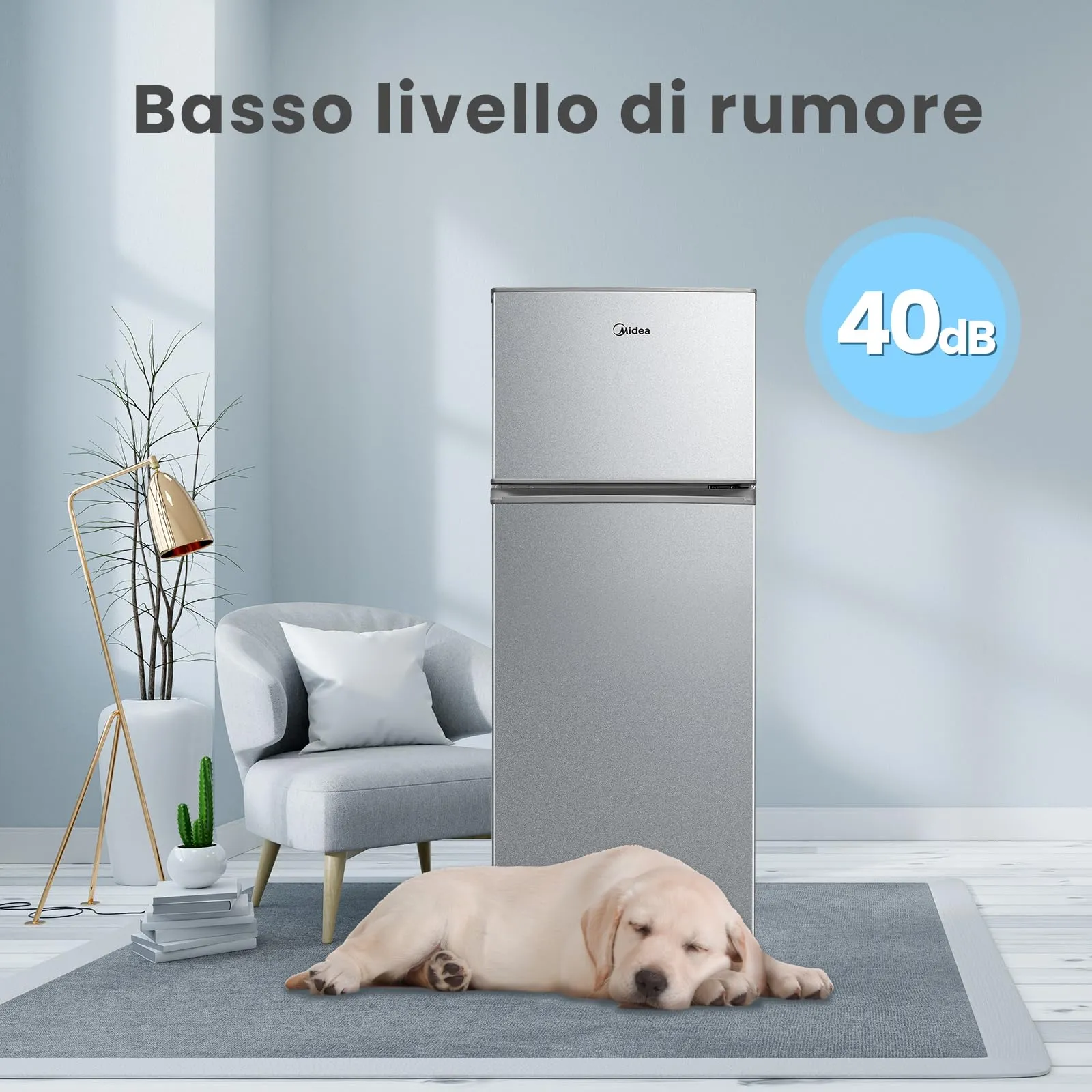 Midea Frigo Doppia Porta 204L Compressore Inverter MERT210FGE50 - immagine 5