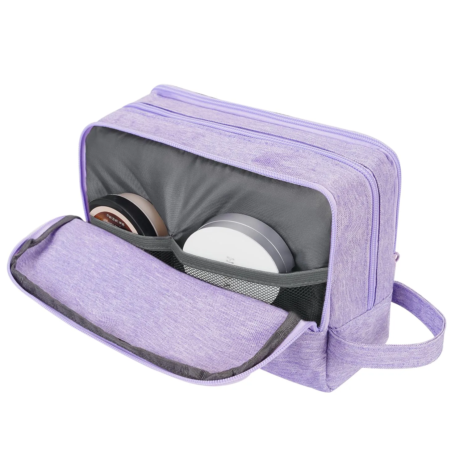 WANDF Borsa da toilette per uomo e donna (A-Denim Pure Purple) - immagine 3
