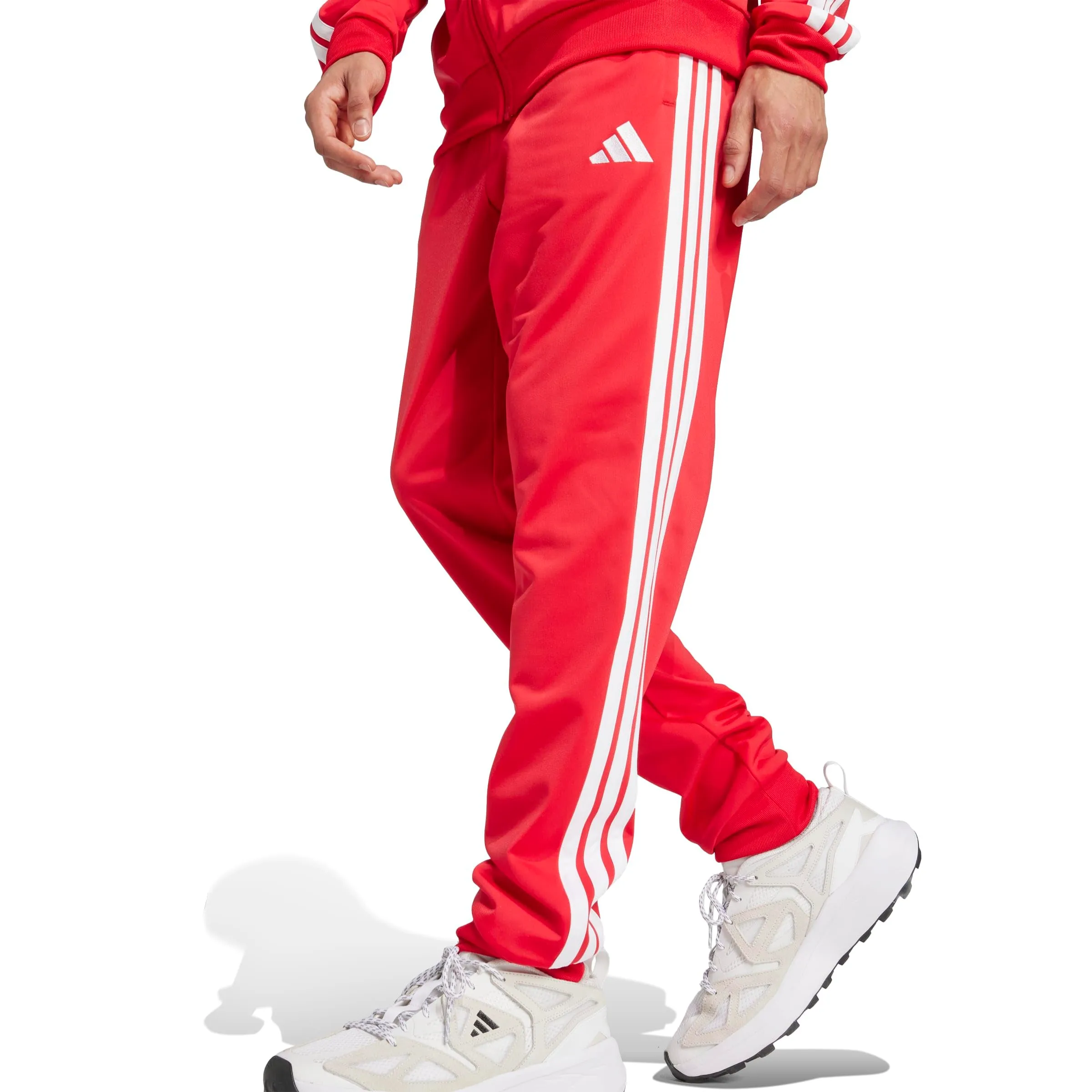 adidas Sportswear Basic 3 Stripes Tricot Tracksuit, Pure Ruby/White, XL - immagine 5