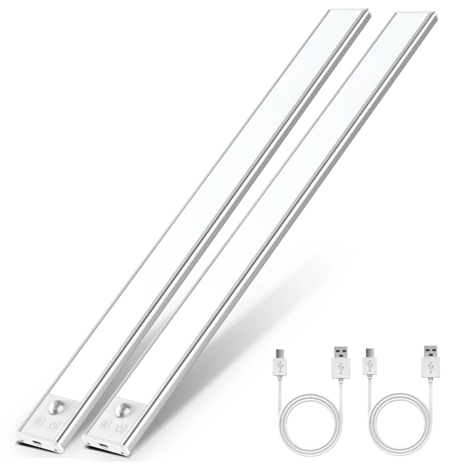 OUILA Luce Armadio LED con Sensore di Movimento Sottopensile Cucina 41cm 2Pcs 6500K GLS-C018 - immagine 1