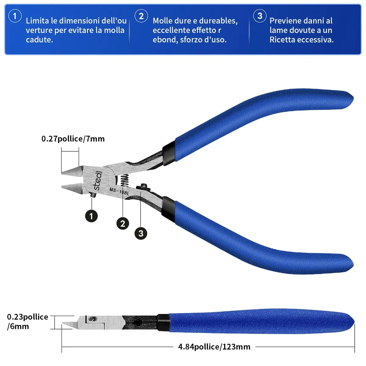 stedi MS-108L Tronchesine per Modellismo per Mancini - immagine 2