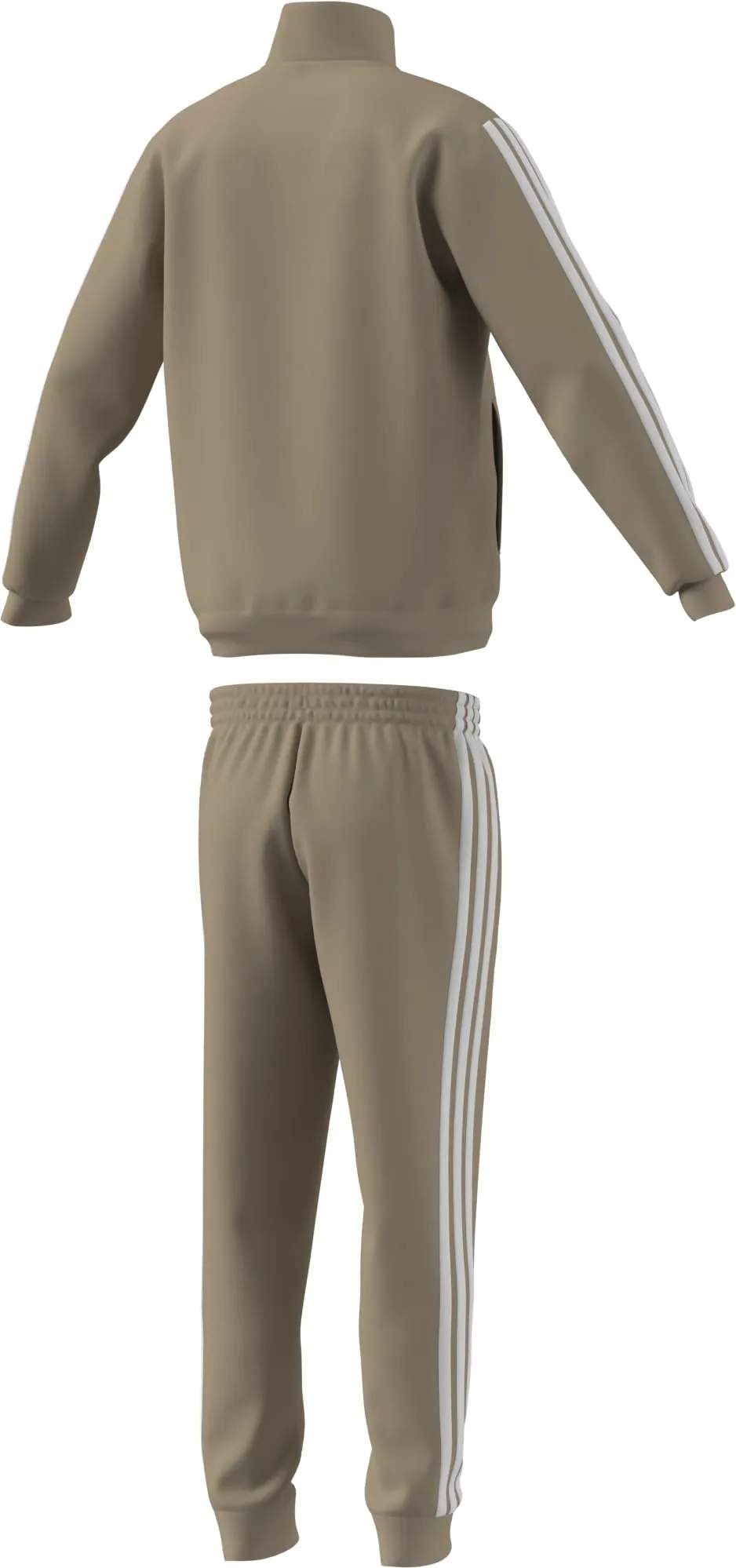 adidas Sportswear Basic 3 Stripes Tricot Tracksuit, Magic Beige/White, S - immagine 2