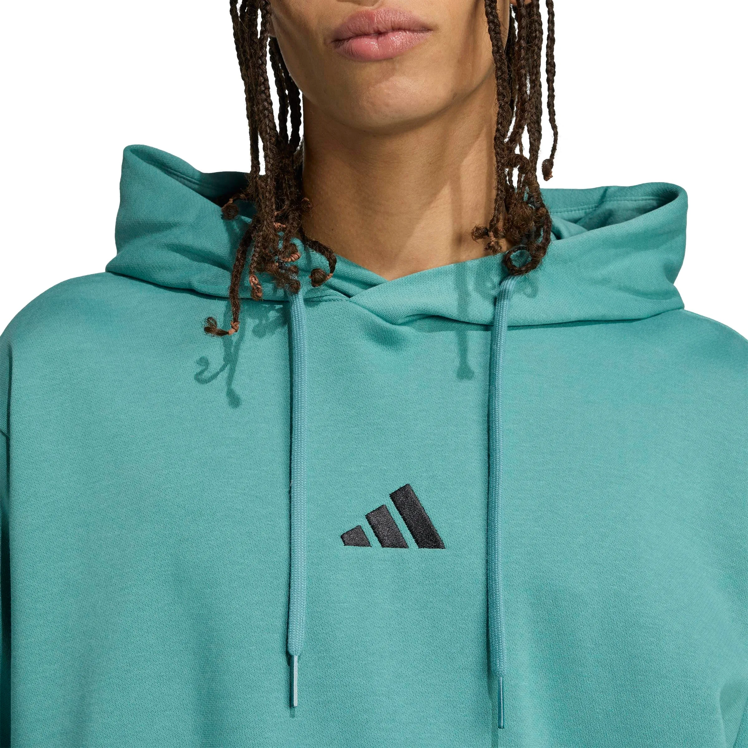 Adidas Essentials Feelcozy Fleece Hoodie - Preloved Teal, XL - immagine 4
