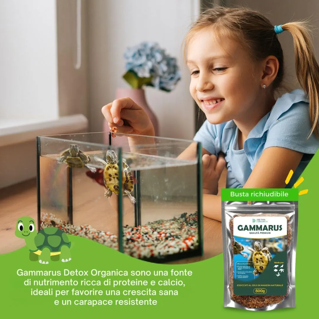 Detox Organica Gammarus per Tartarughe d'Acqua, 500g - immagine 2