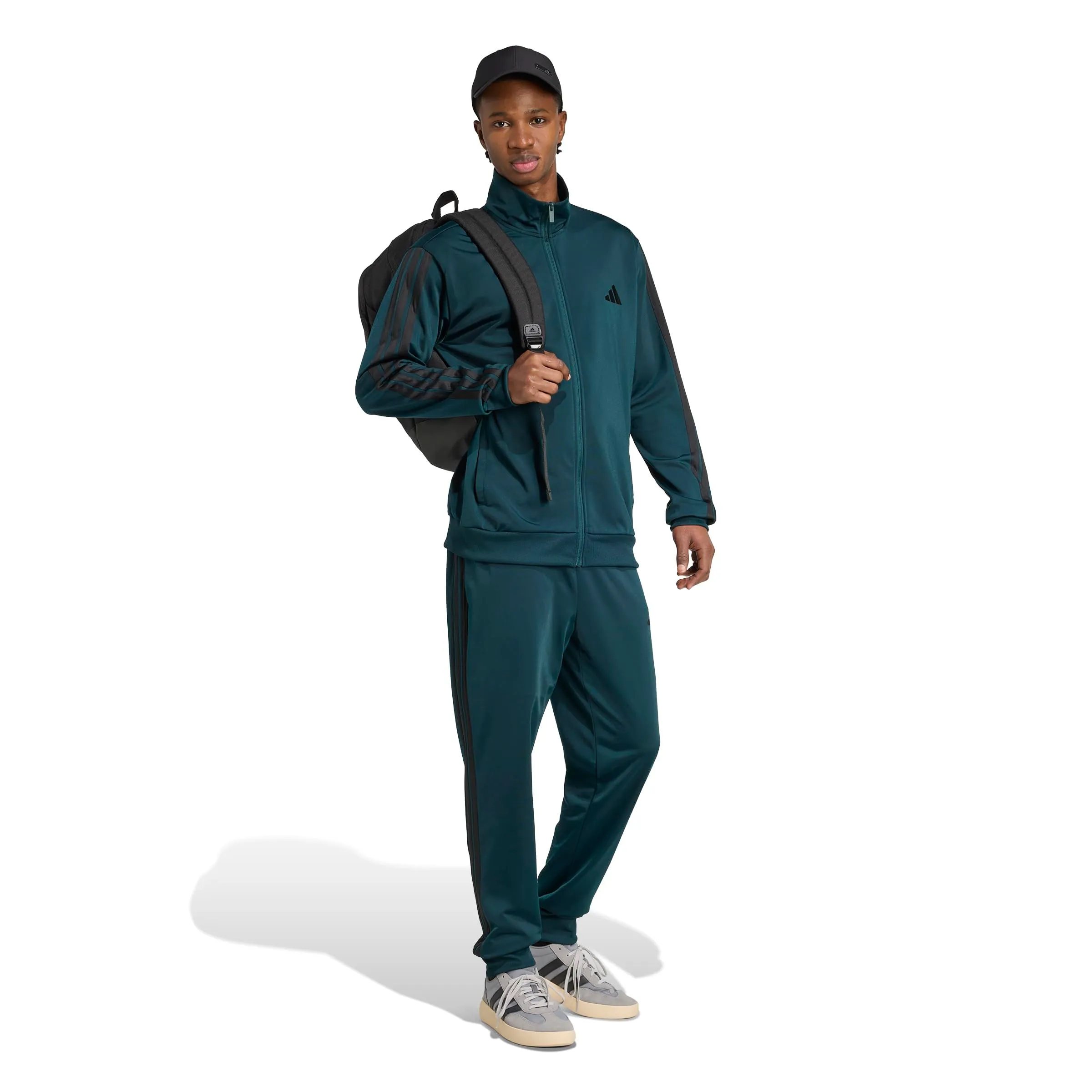 adidas Sportswear Basic 3 Stripes Tricot Tracksuit, Aurora Ivy, S - immagine 4
