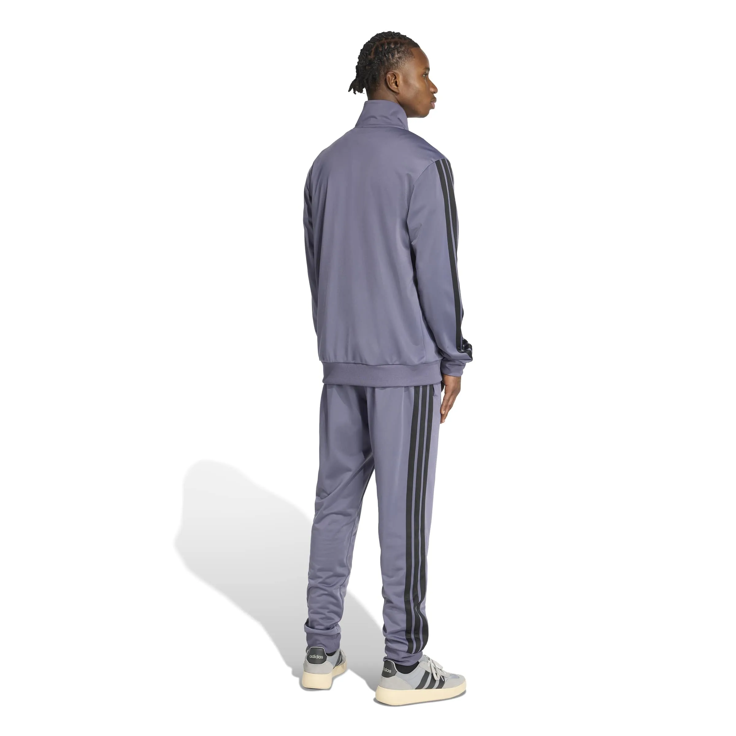 adidas Sportswear Basic 3 Stripes Tricot Tracksuit - Preloved Violet, M - immagine 2