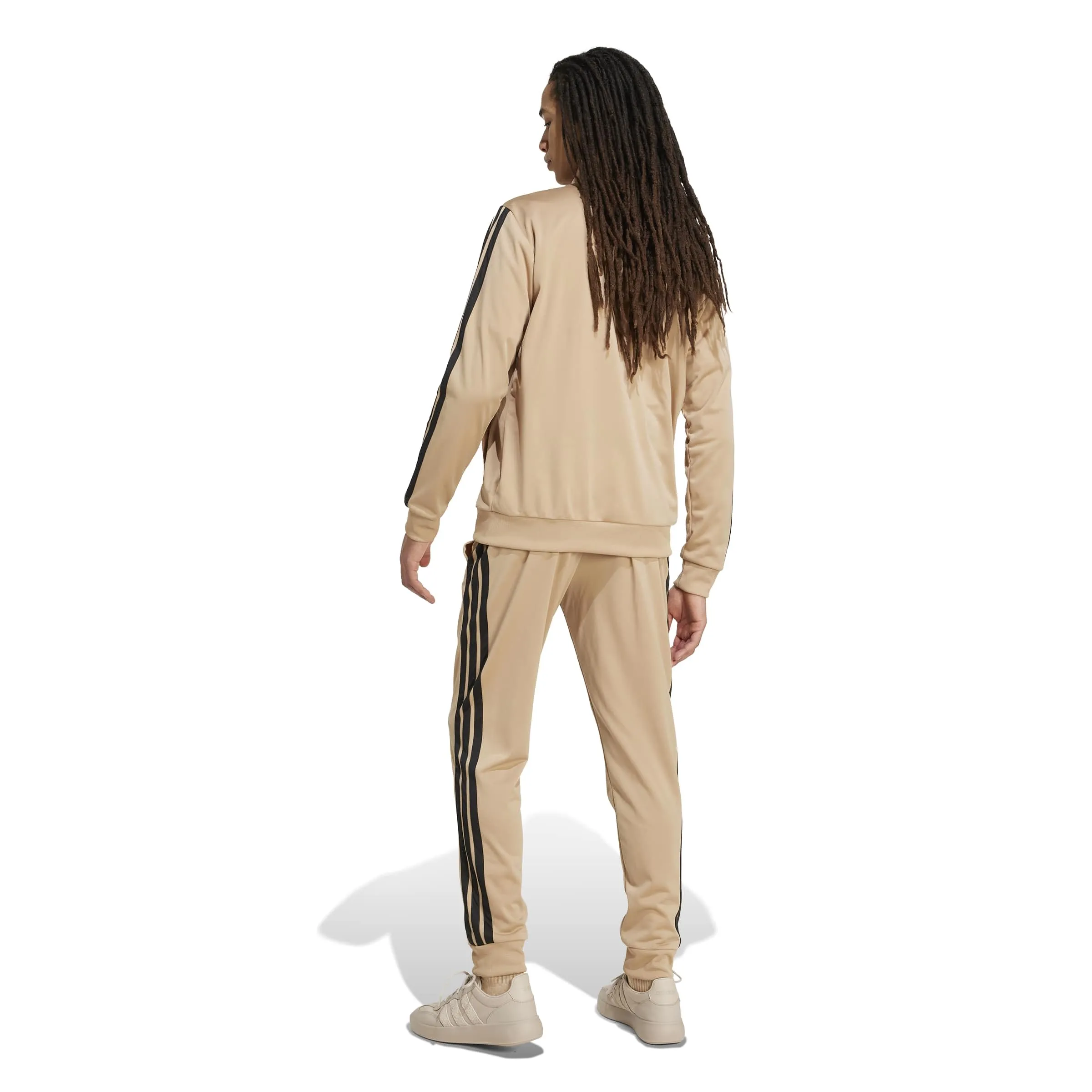 adidas Sportswear Basic 3 Stripes Tricot Tracksuit, Warm Sandstone, XS - immagine 2