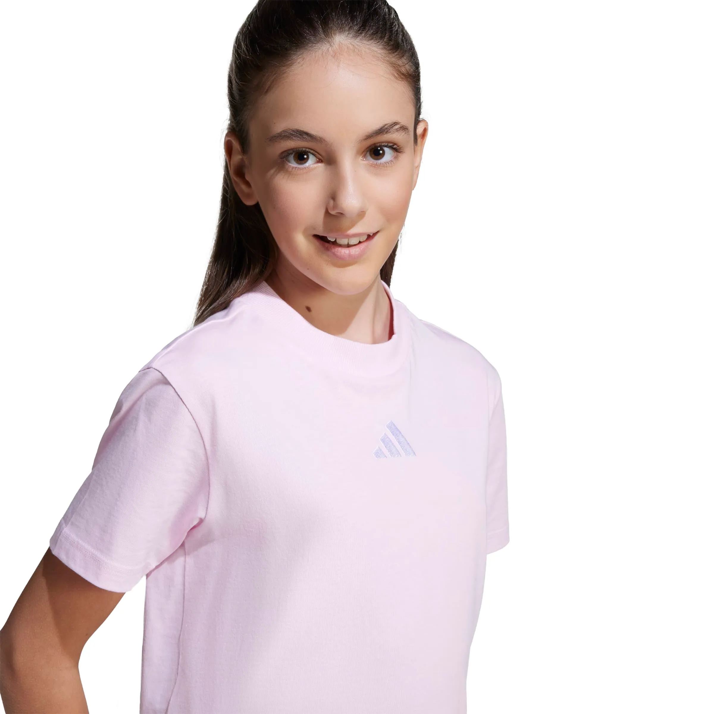 adidas Essentials Shirt - Clear Pink/White, 13-14 Years - immagine 5