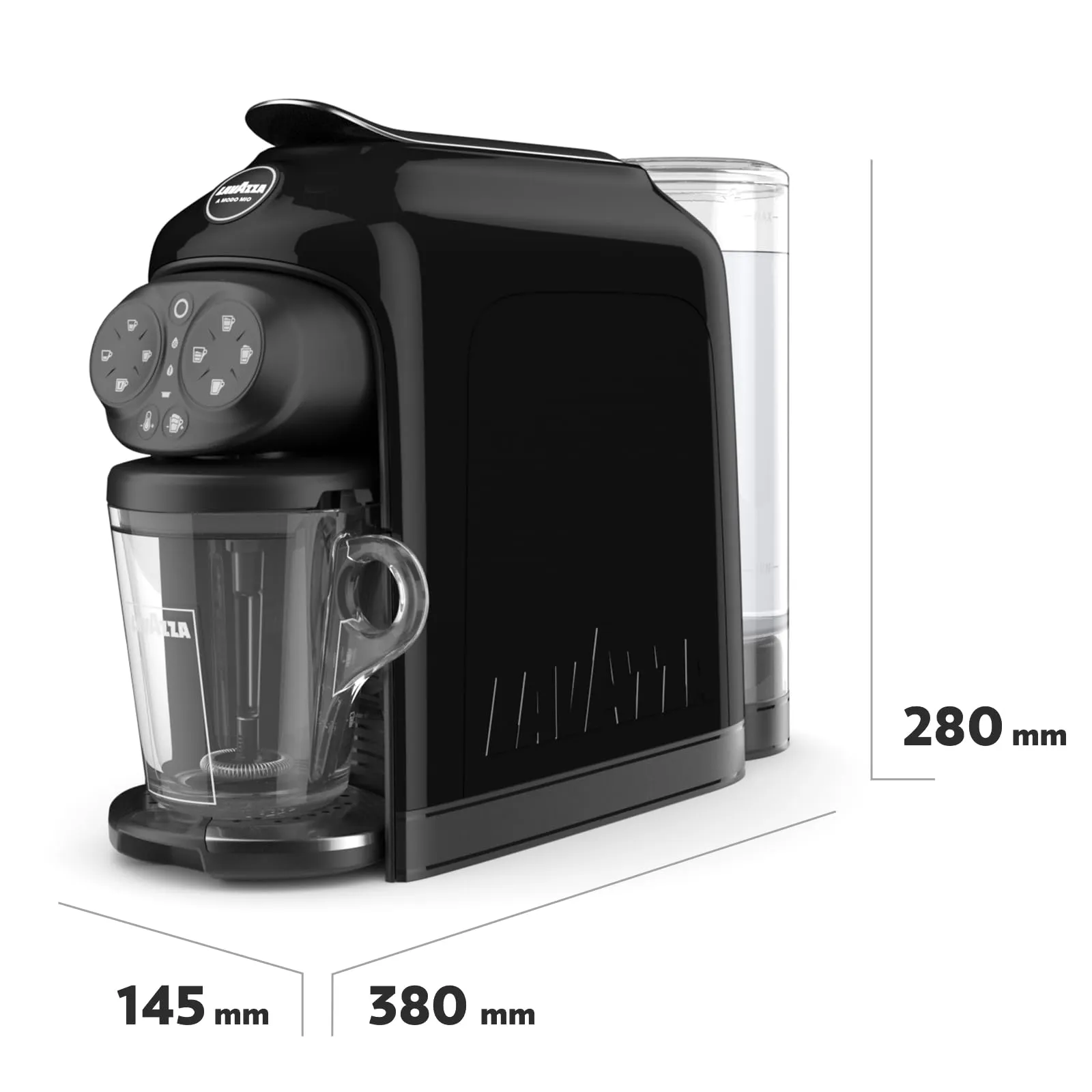 Lavazza A Modo Mio Deséa Macchina per Caffè Black con 88 Capsule Crema e Gusto Assortite - immagine 6