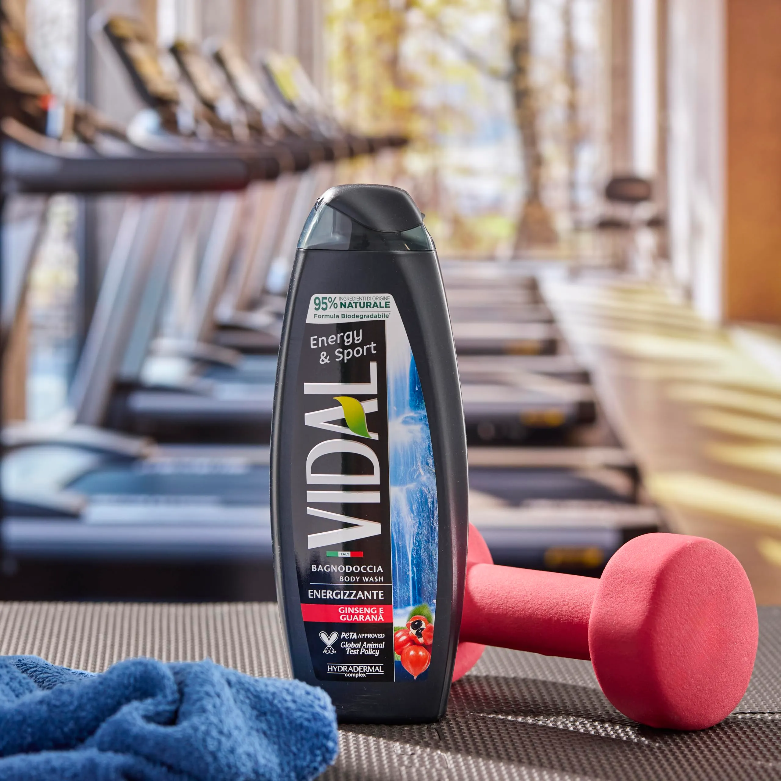 Vidal Docciaschiuma Energy & Sport con Ginseng e Guaranà, 250ml - immagine 3