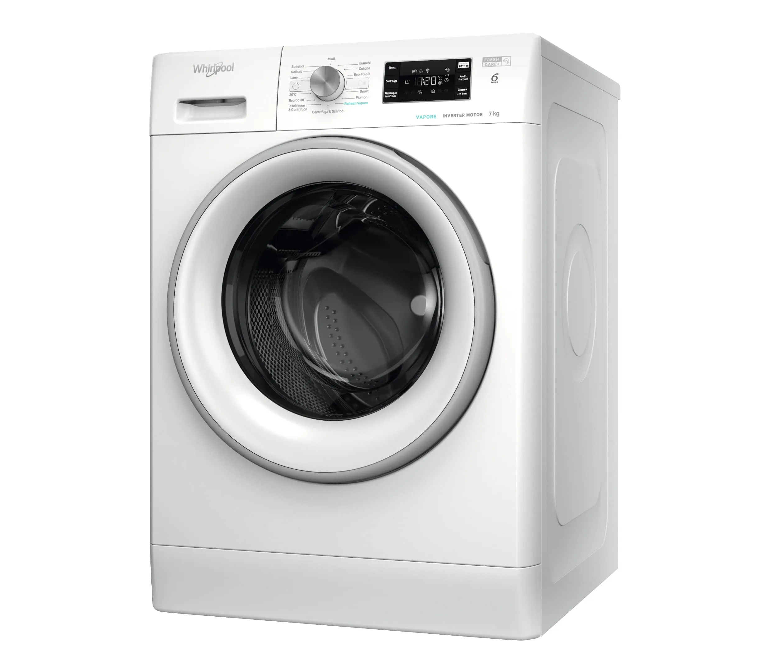 Whirlpool FFB 7469 SV IT Lavatrice Libera Installazione 7 kg, Classe A, 1400 giri, Tecnologia 6° Senso, FreshCare+ - immagine 3