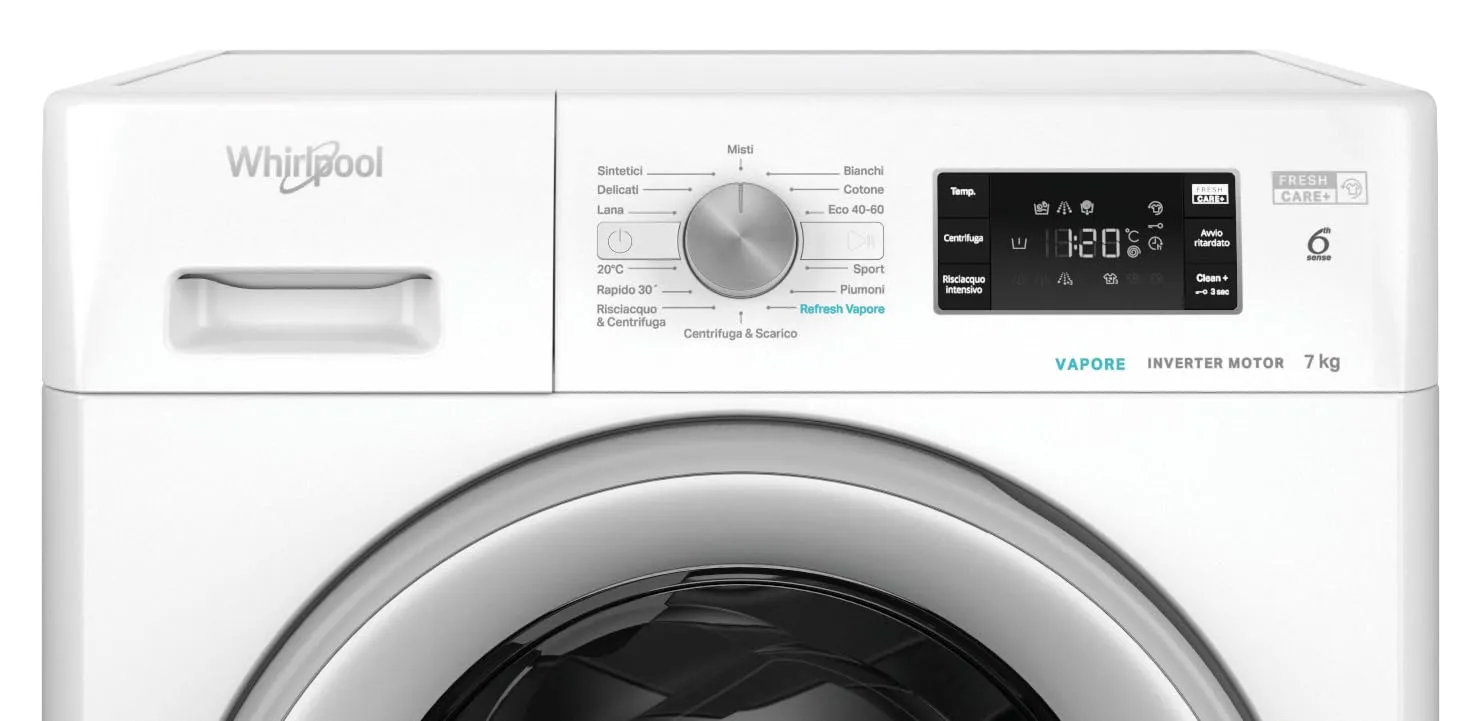 Whirlpool FFB 7469 SV IT Lavatrice Libera Installazione 7 kg, Classe A, 1400 giri, Tecnologia 6° Senso, FreshCare+ - immagine 4