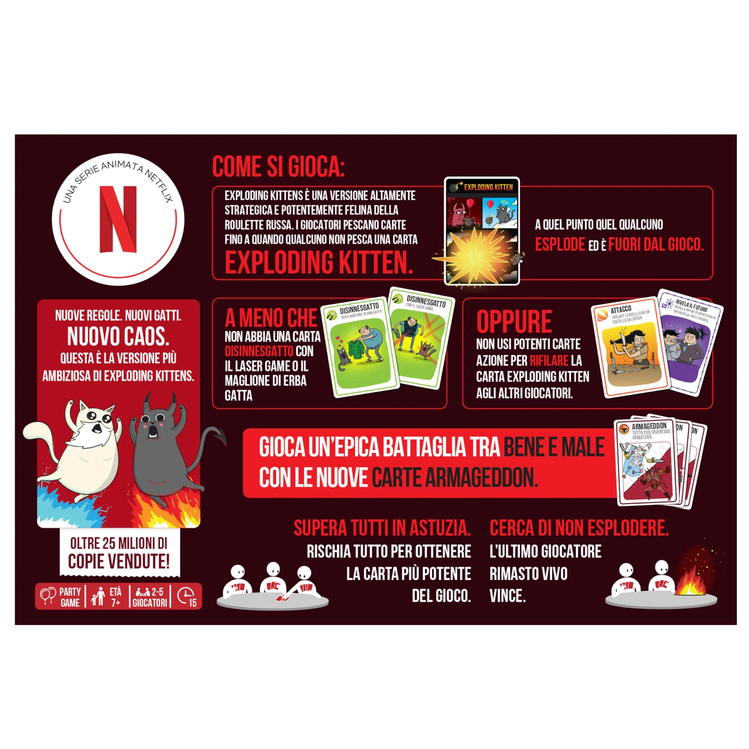 Exploding Kittens: Good vs Evil Card Game - immagine 2