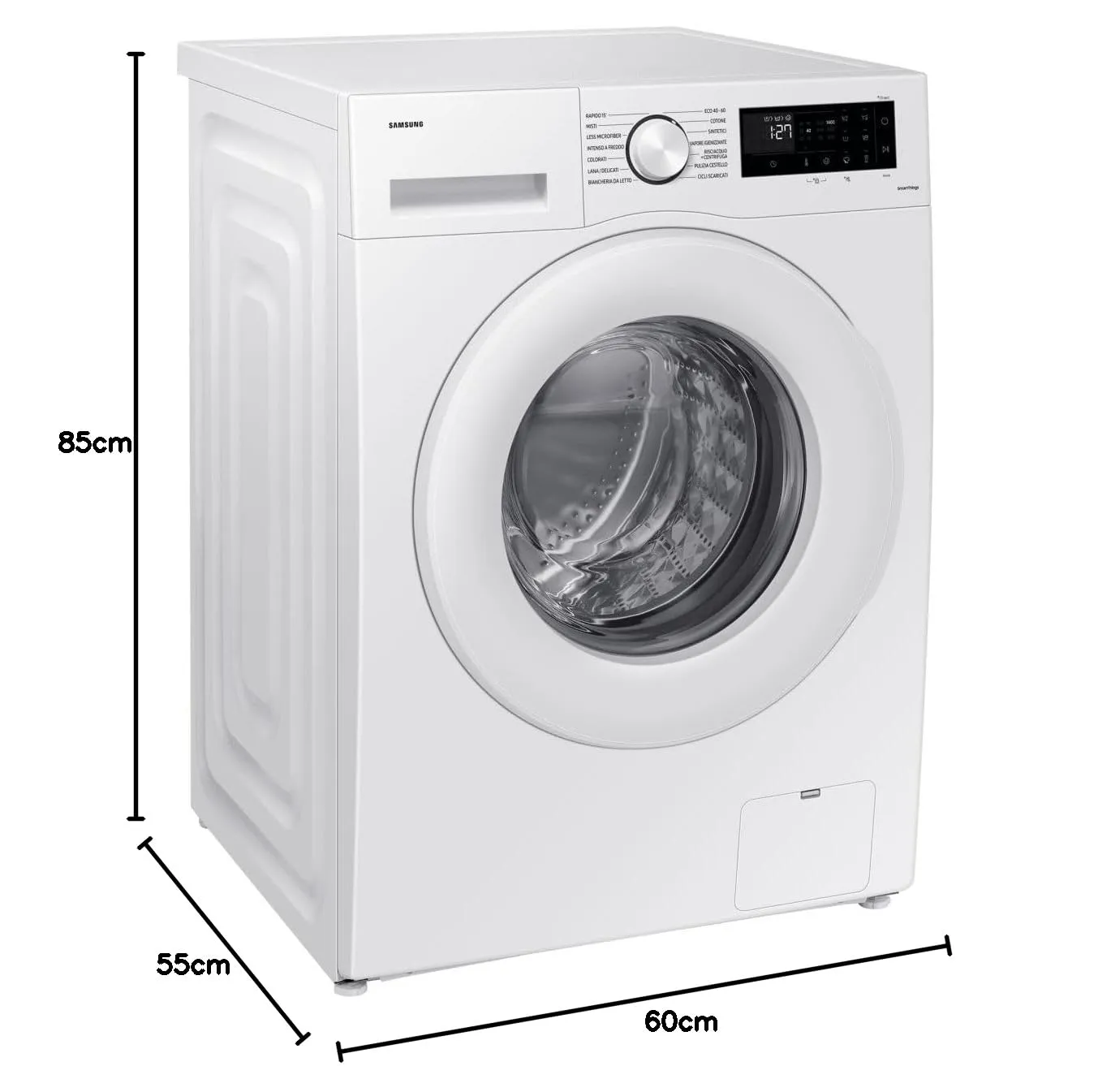 Samsung Crystal Clean WW90CGC04DTEET Lavatrice Libera Installazione, 9 kg, Wifi, Ecobubble, Vapore, Carica Frontale - immagine 8