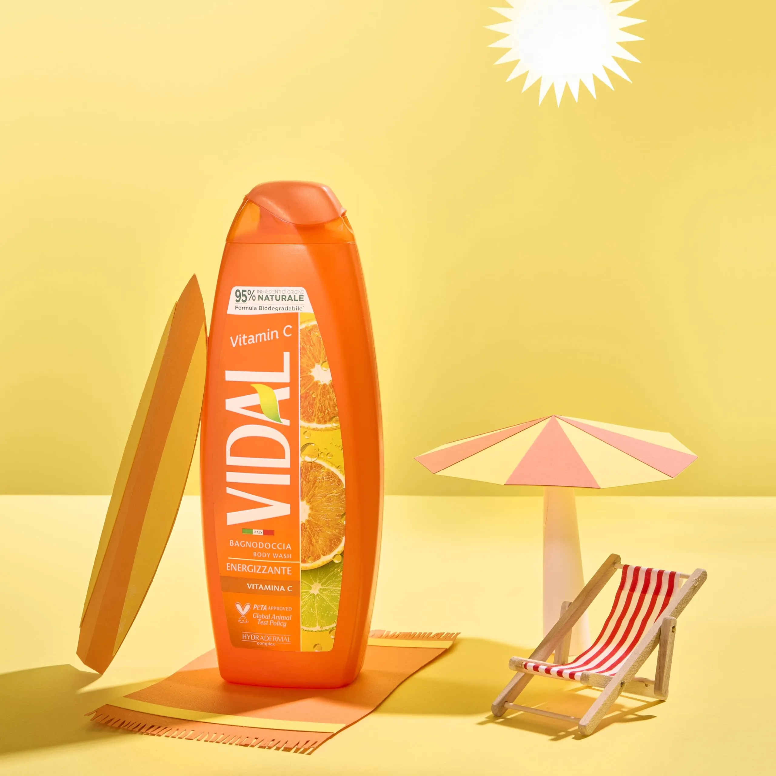 Vidal Docciaschiuma Vitamina C, Arancia e Lime, 250ml - immagine 3