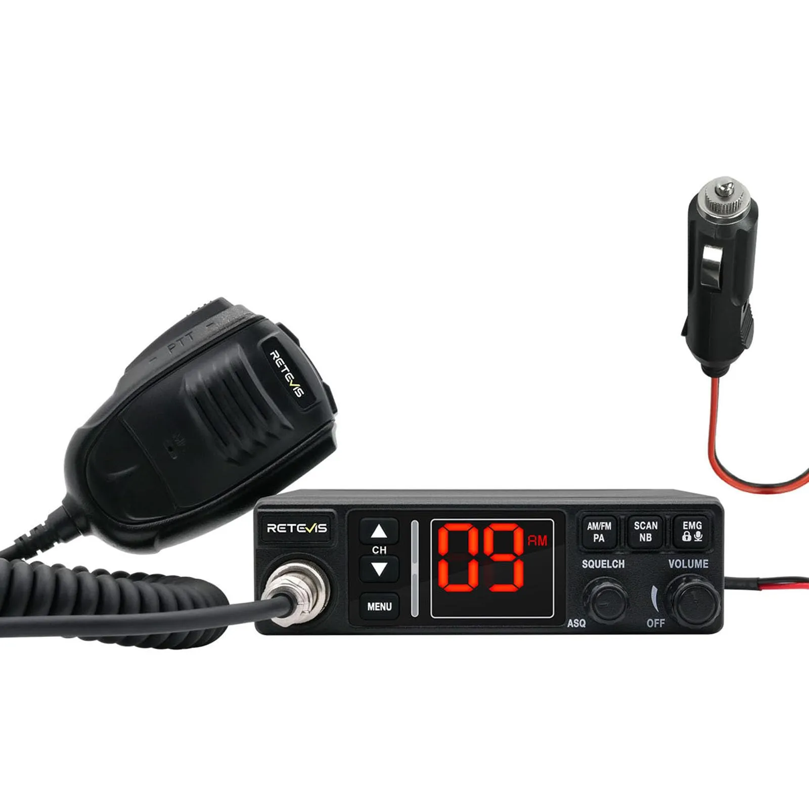 Retevis MB63A CB Radio, 40 Channel AM FM Kit for Trucks - immagine 1
