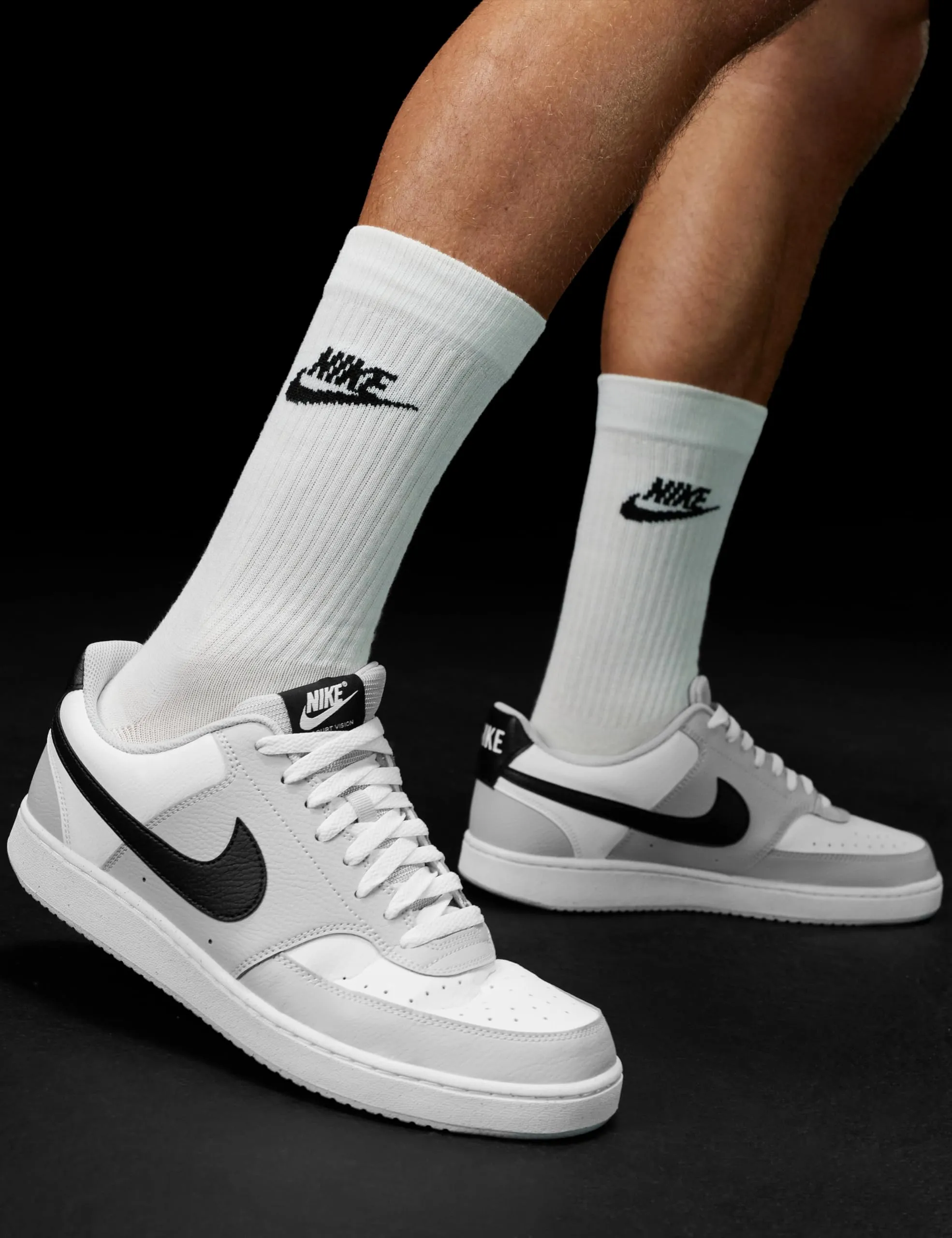 Nike Court Vision Lo HV0927-097 Grey Fog/Black-White EU 40 - immagine 2