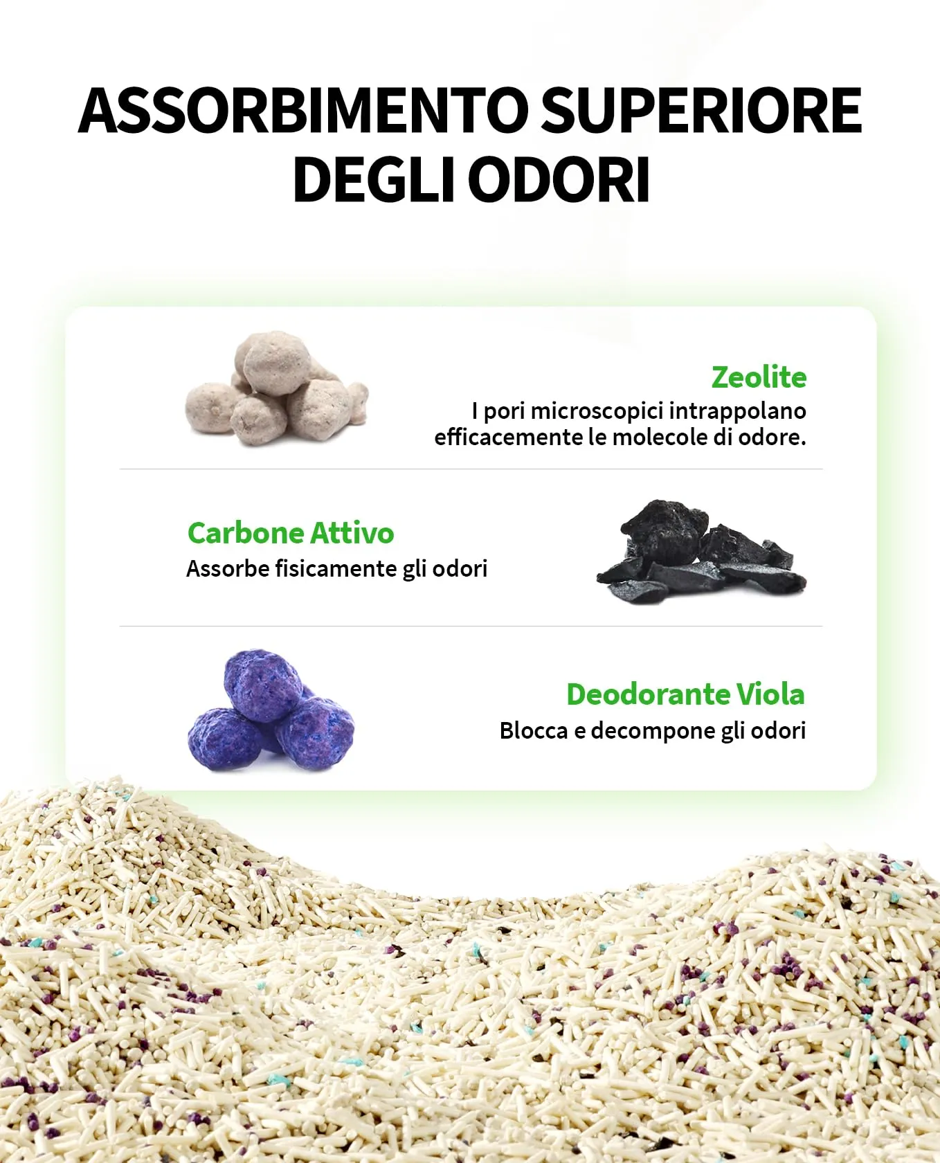 PETKIT Lettiera per Gatti Mista Tofu e Bentonite Agglomerante, 14.4kg (2.4kg x 6) - immagine 3