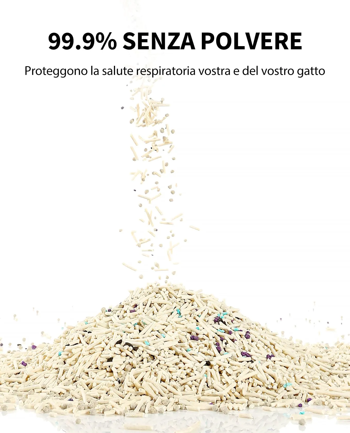 PETKIT Lettiera per Gatti Agglomerante Mista Tofu e Bentonite, 7.2kg (2.4kg x 3) - immagine 6
