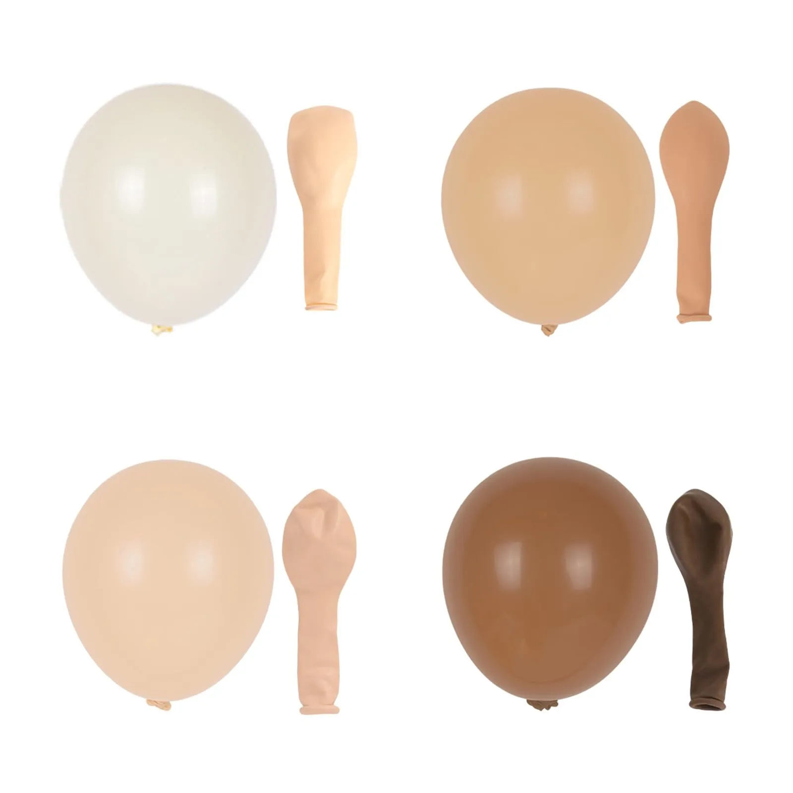 Balloon Garland Kit Arco Palloncini Marroni, Caffè, Beige e Bianchi, 116 Pezzi - immagine 9