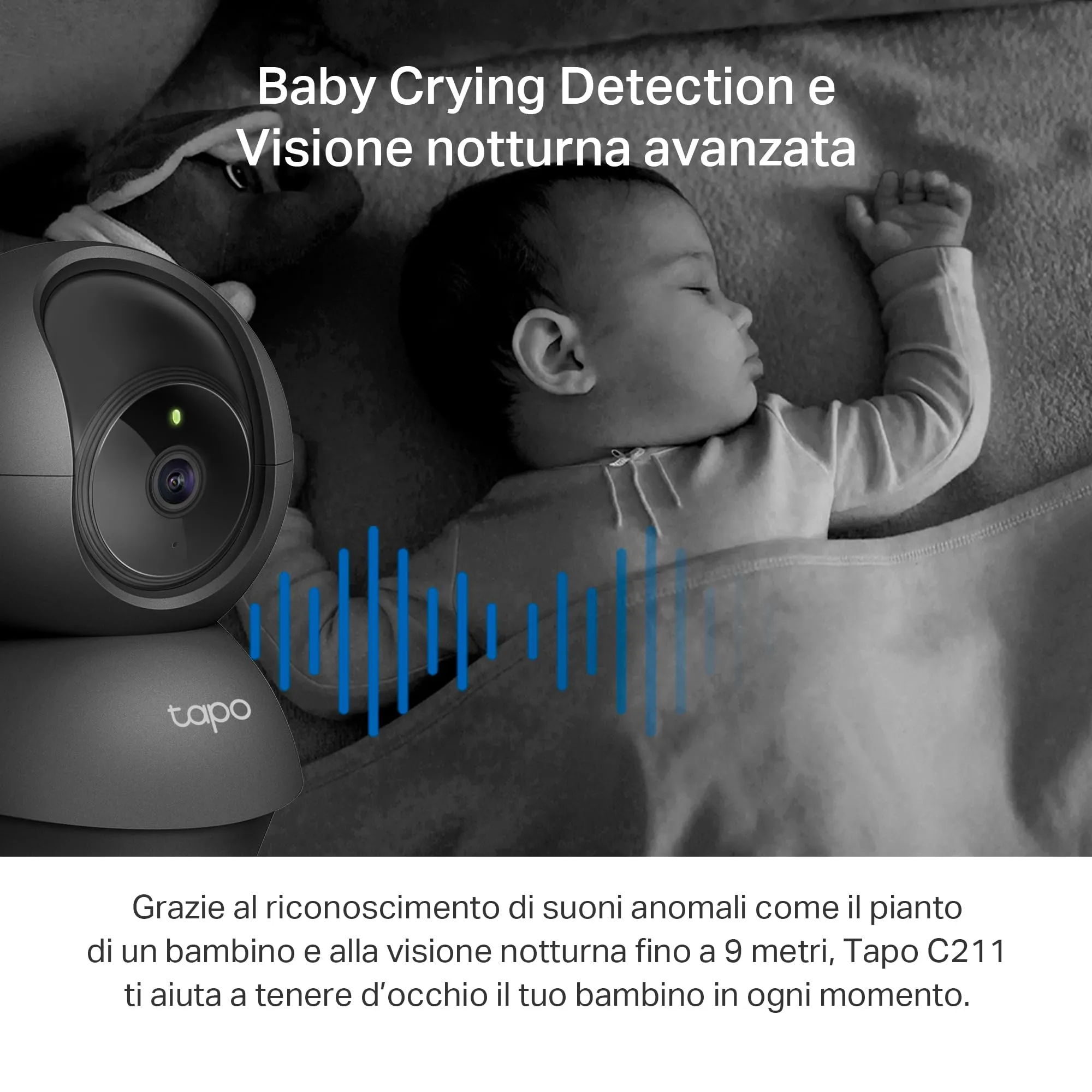 Tapo C211 2K 3MP WiFi Indoor Security Camera Alexa - immagine 6