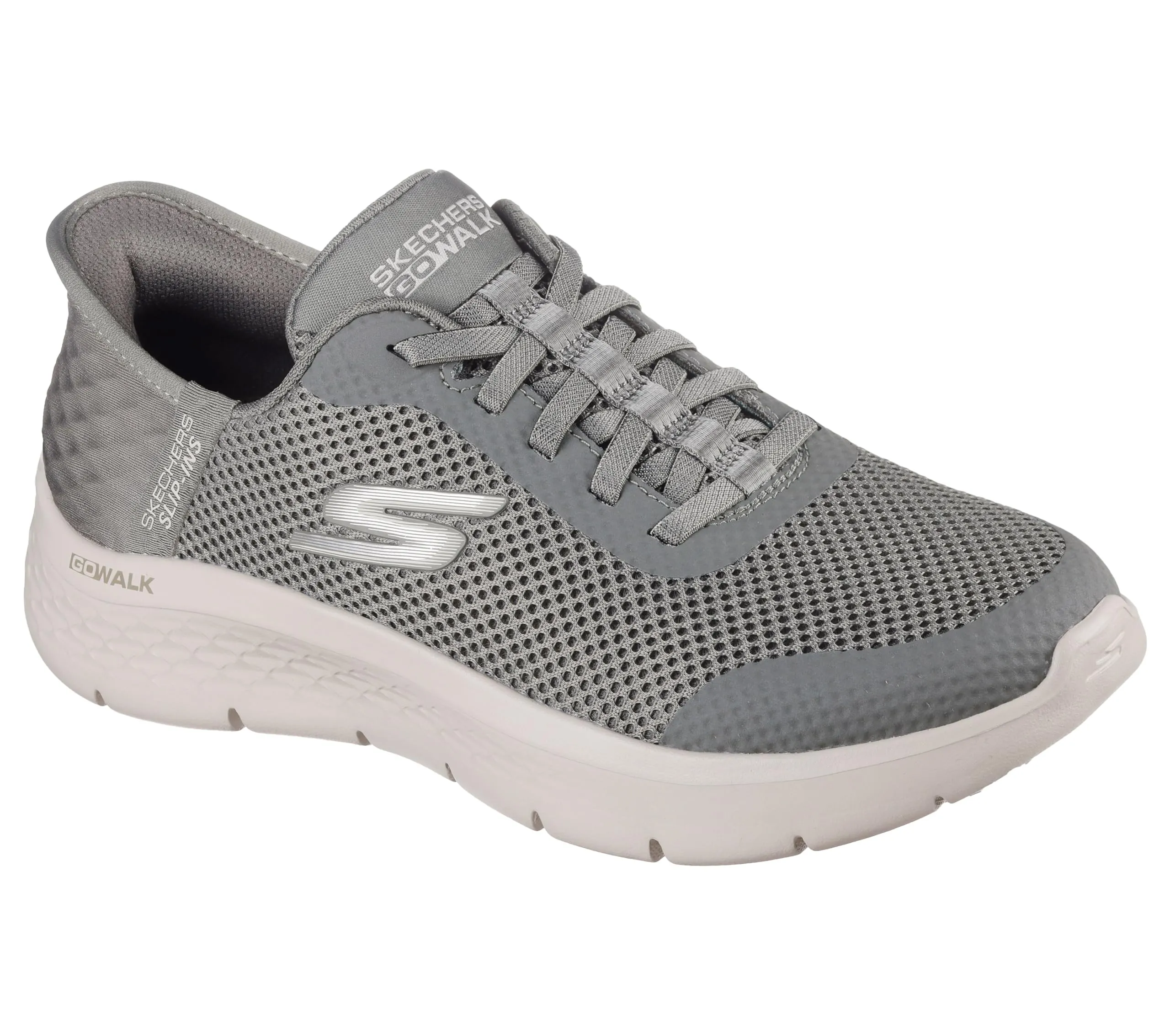 Skechers Donna Go Walk Flex Grand Entry Trainers, Olive Textile/Trim, 35.5 EU - immagine 4