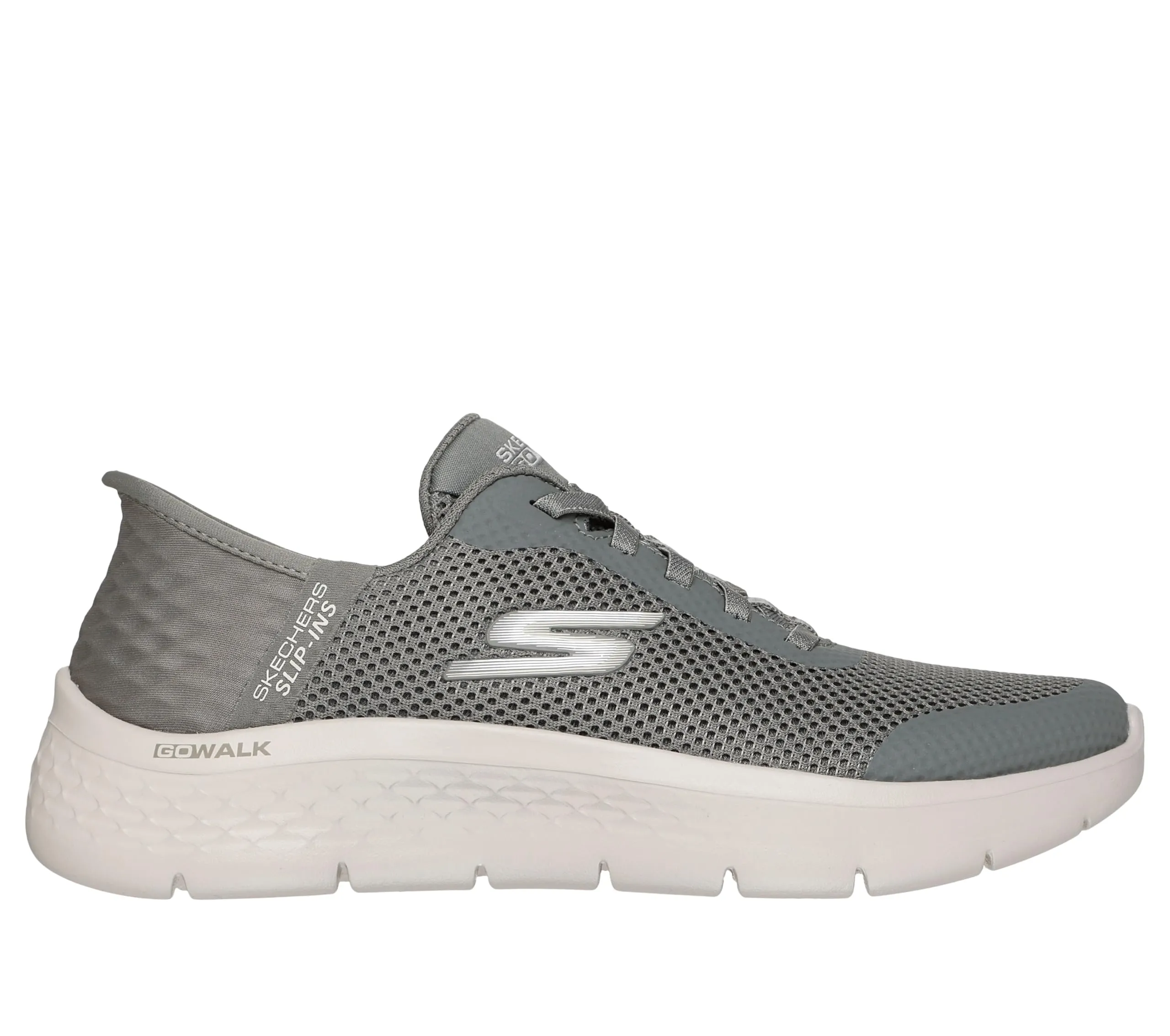 Skechers Donna Go Walk Flex Grand Entry Trainers, Olive Textile/Trim, 35.5 EU - immagine 6