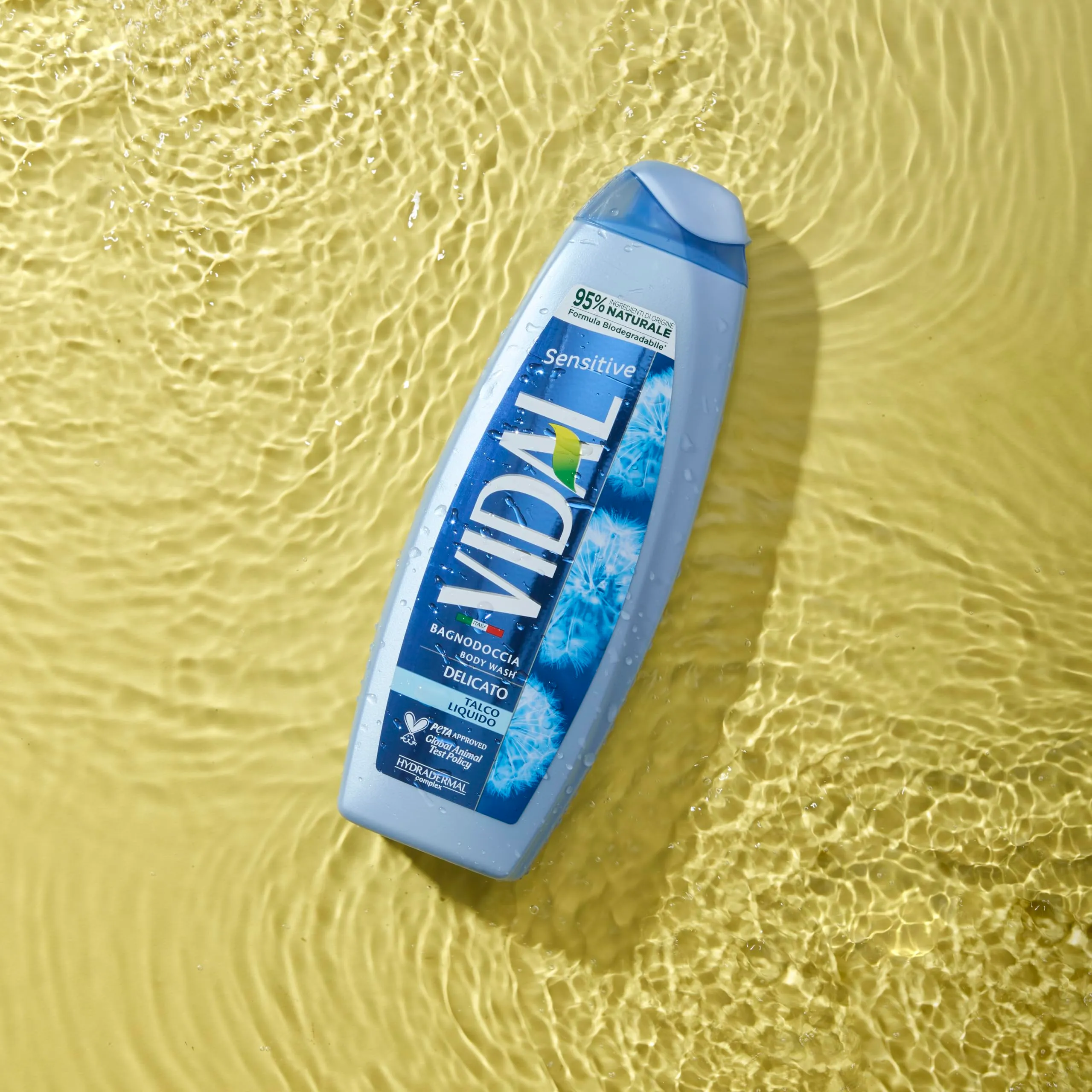 Vidal Docciaschiuma Sensitive con Talco Liquido, 250ml - immagine 2