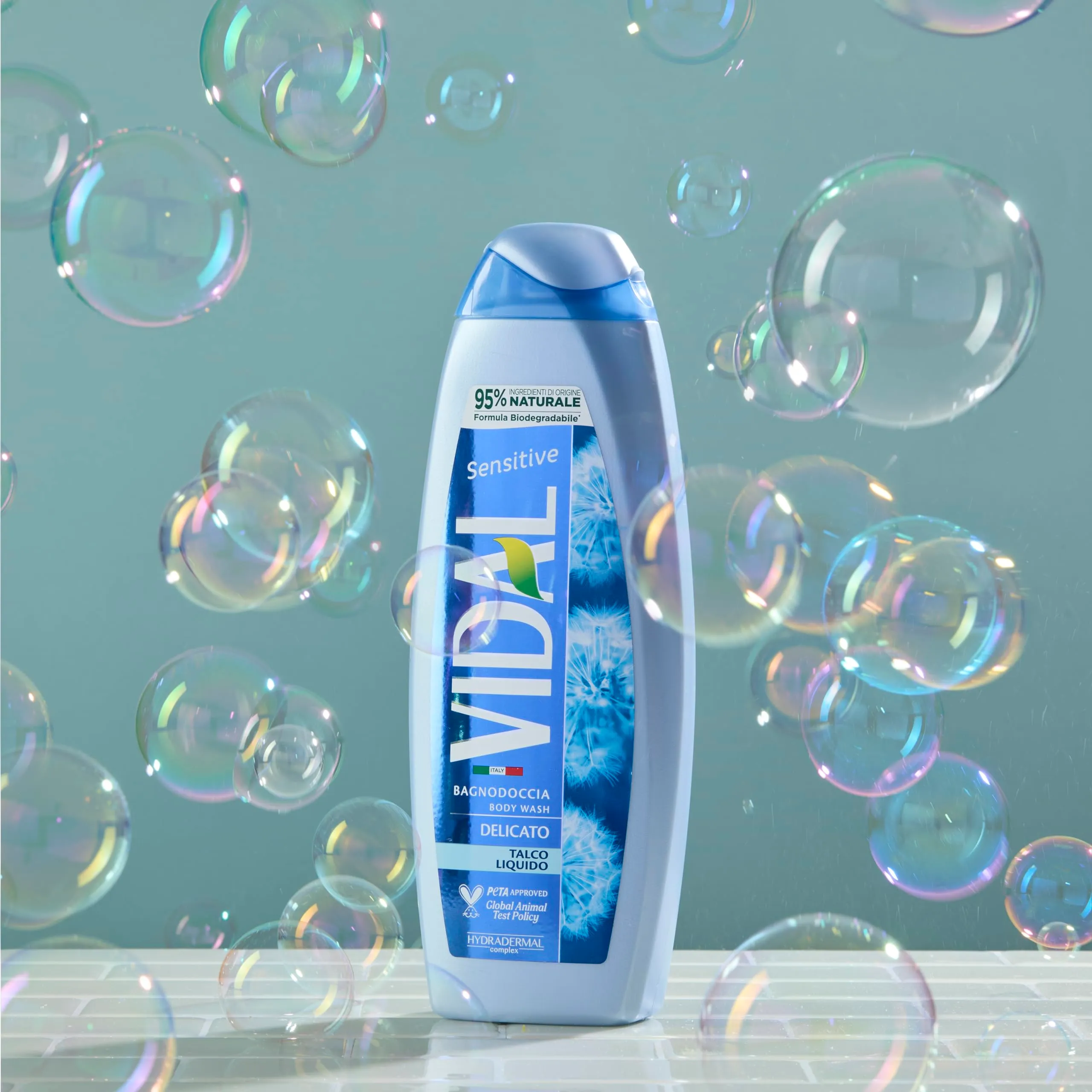 Vidal Docciaschiuma Sensitive con Talco Liquido, 250ml - immagine 3