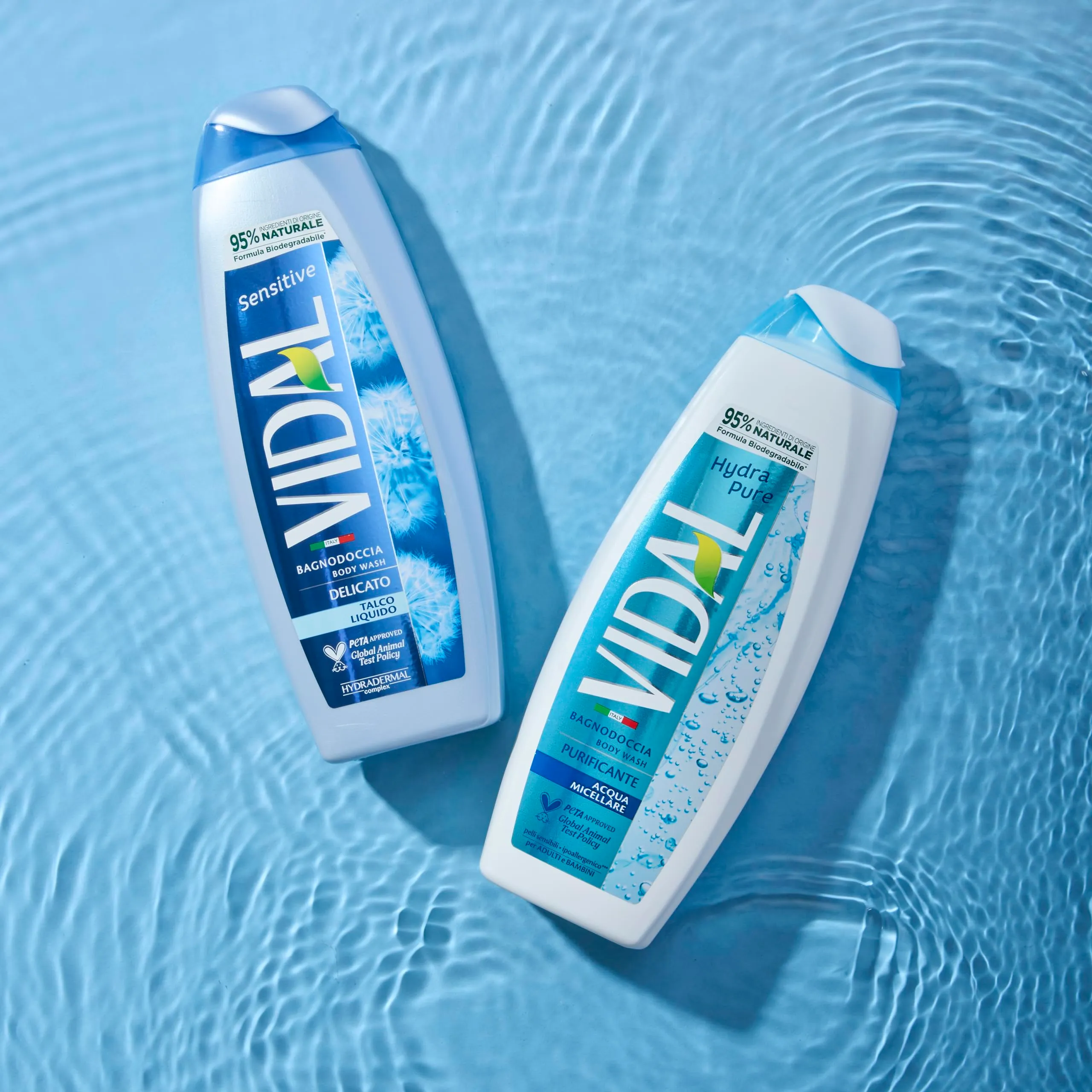 Vidal Docciaschiuma Sensitive con Talco Liquido, 250ml - immagine 4