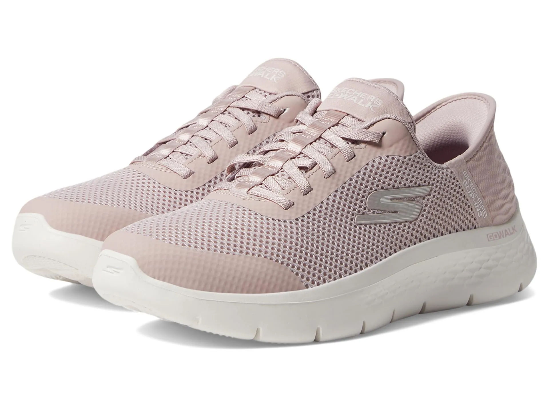 Skechers Go Walk Flex Grand Entry Sneaker da Donna Senza Mani, Viola, 10 Wide - immagine 1