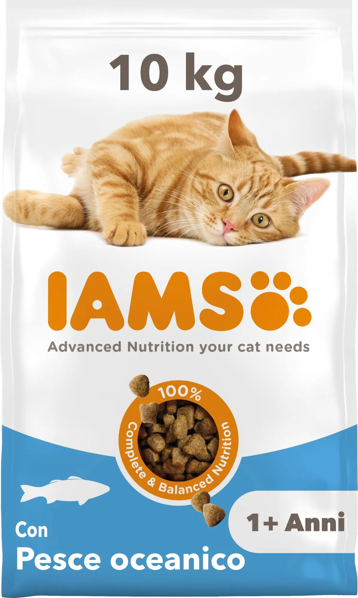 IAMS Cibo secco per gatti 1-6 anni al pesce, 10 kg - immagine 1